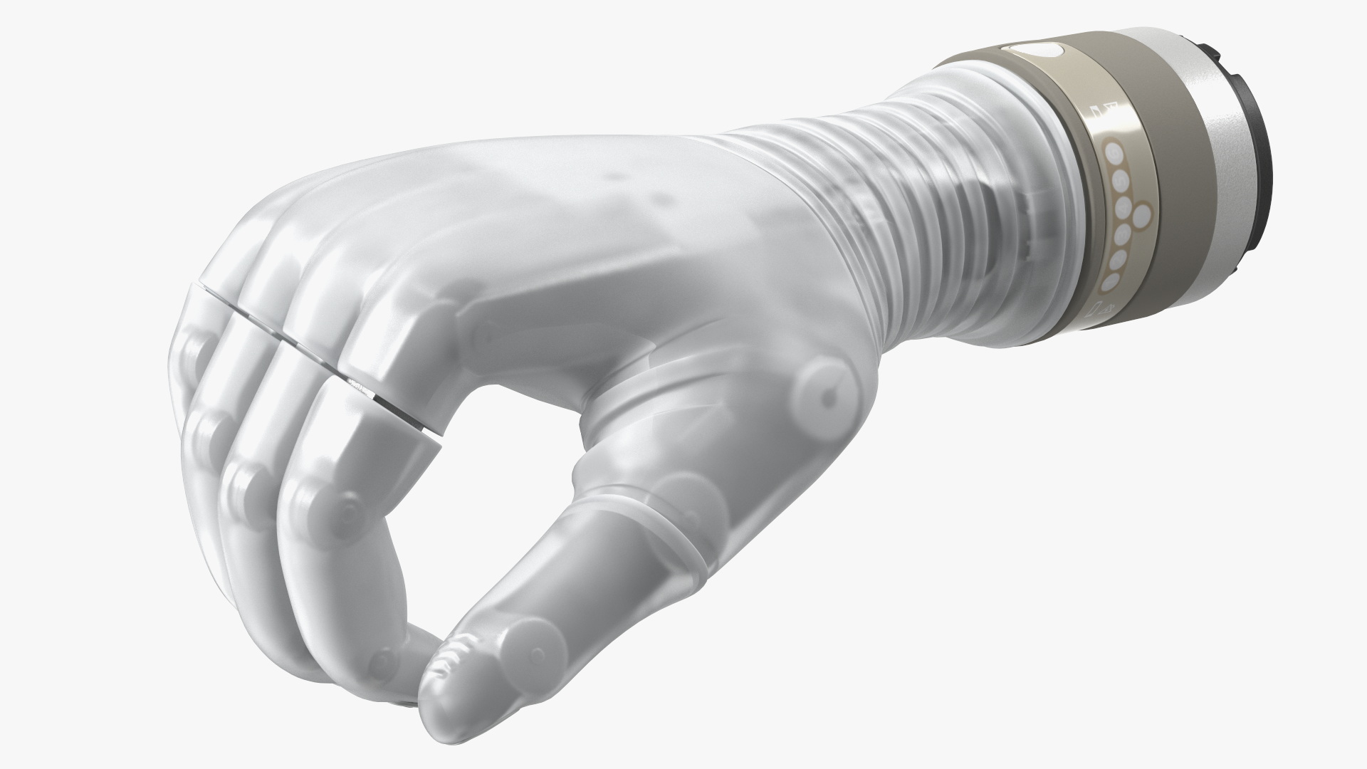 Wrist Bionic Hand Deka Rigged 3D model