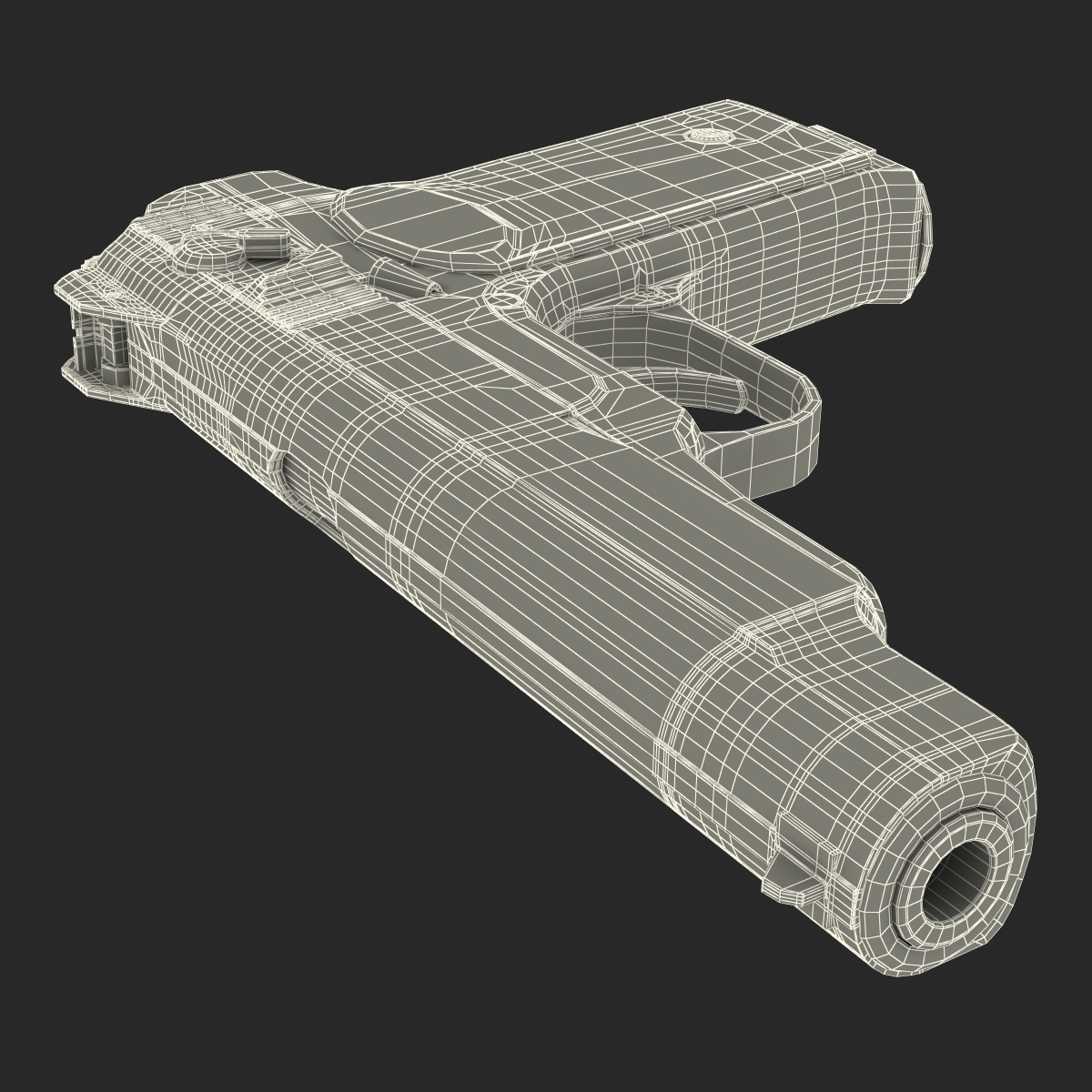 Stechkin Automatic Pistol APS 3D model