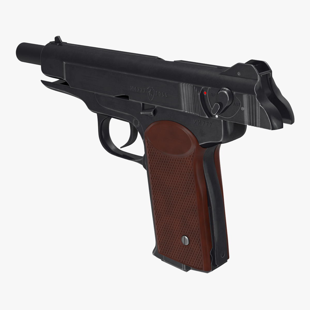 Stechkin Automatic Pistol APS 3D model