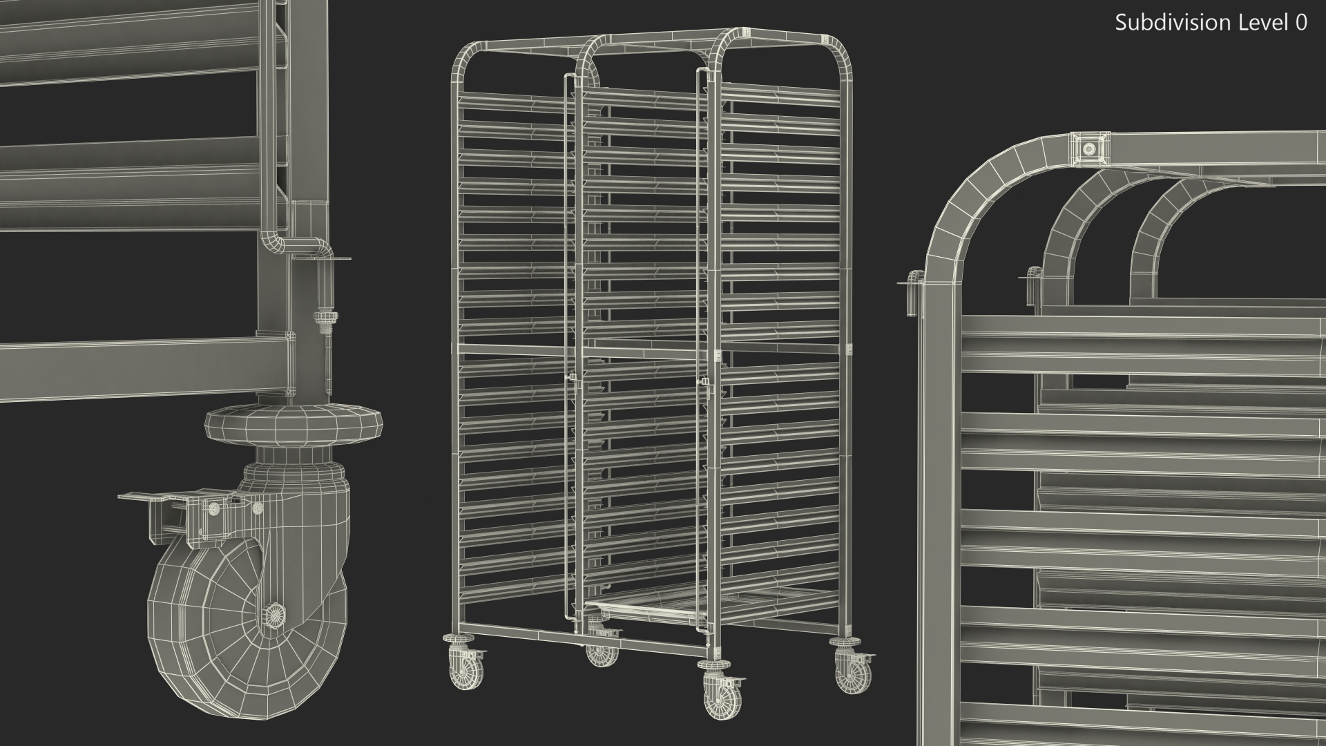 Shelf Trolley LIAM DUO 3D