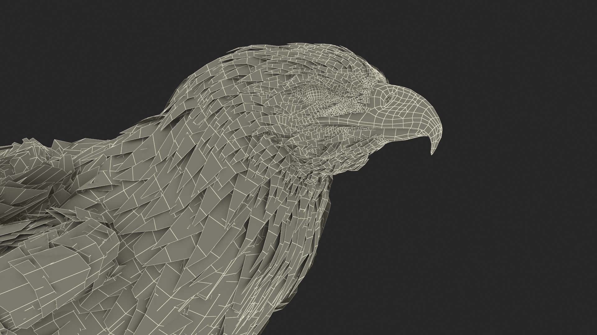 3D Golden Eagle Standing