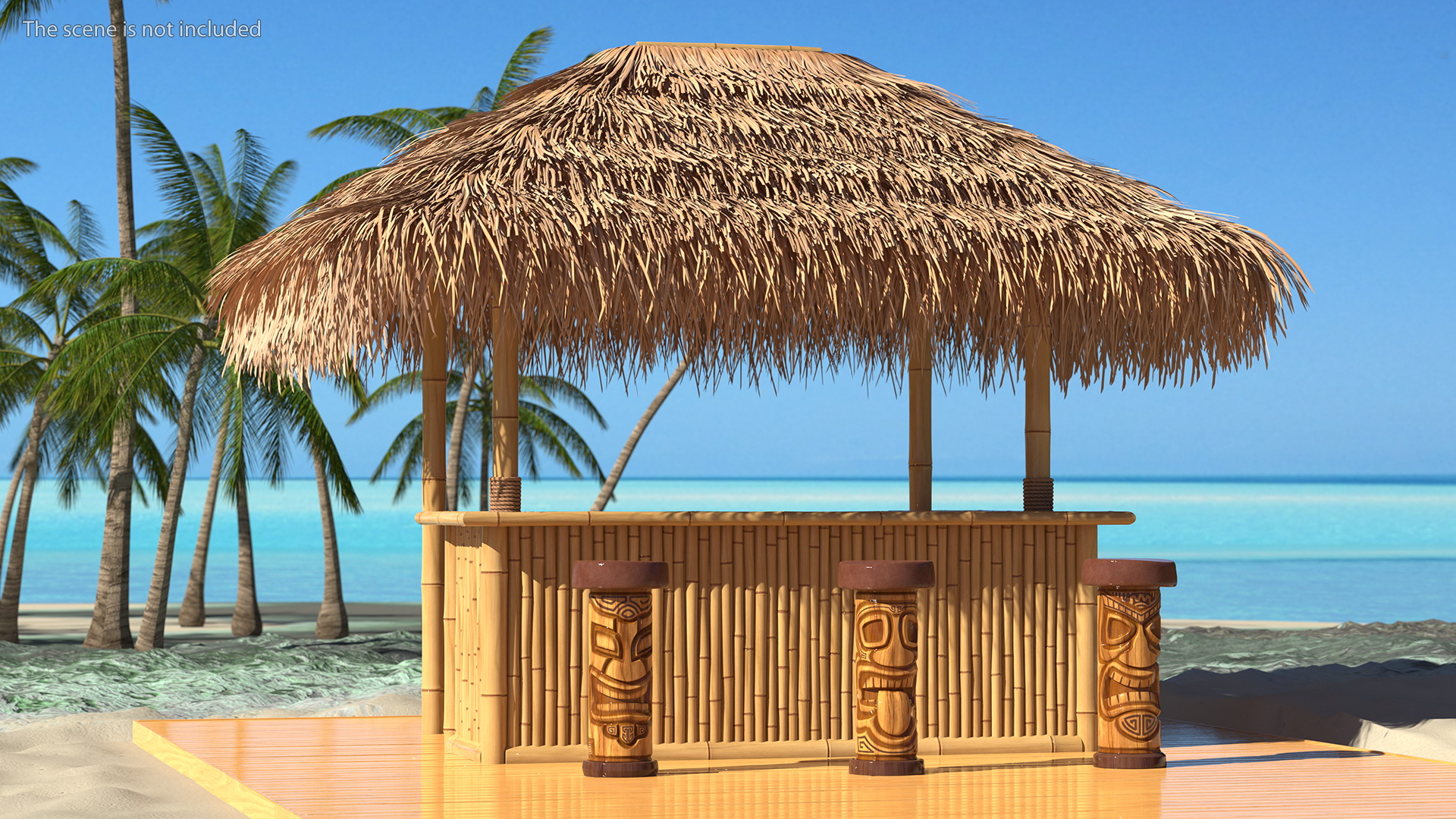 3D model Tiki Bar