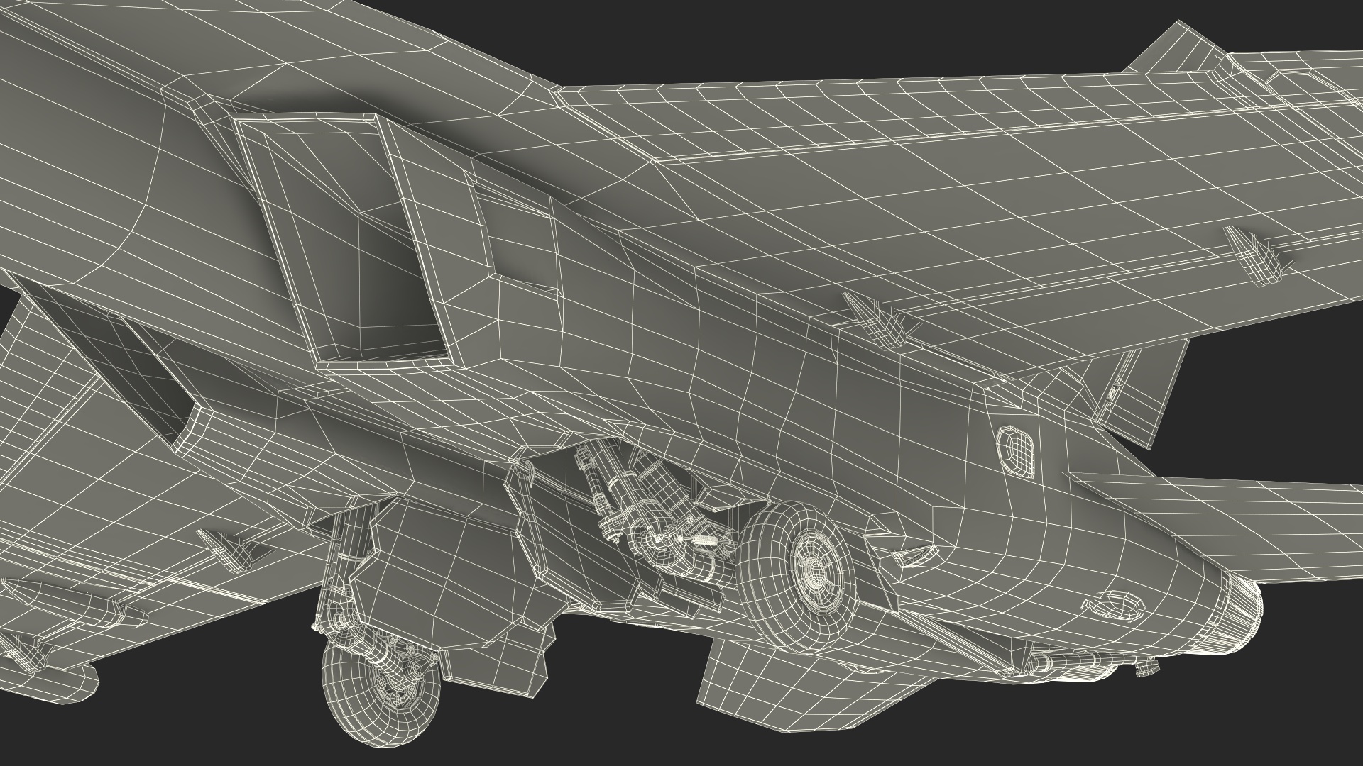 3D model Aircraft Boeing EA-18G without Armament Rigged for Maya