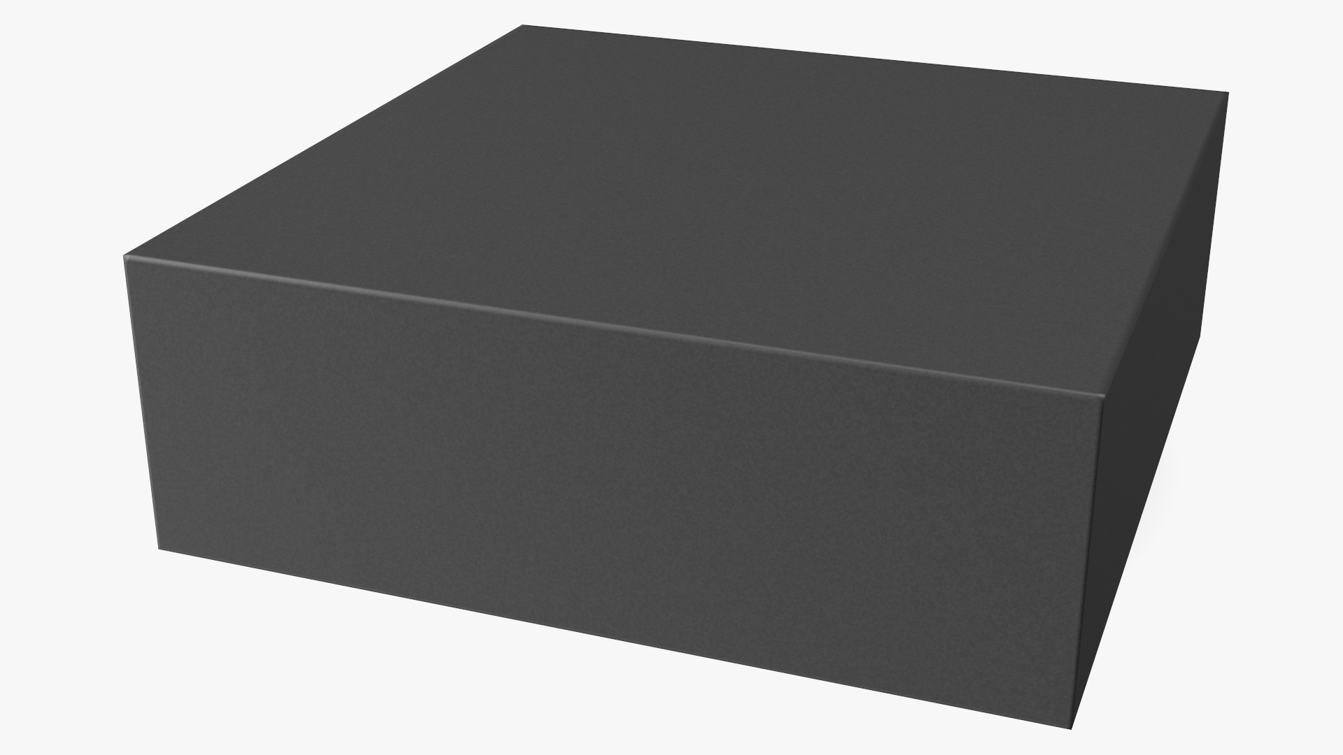 3D Square Box Black