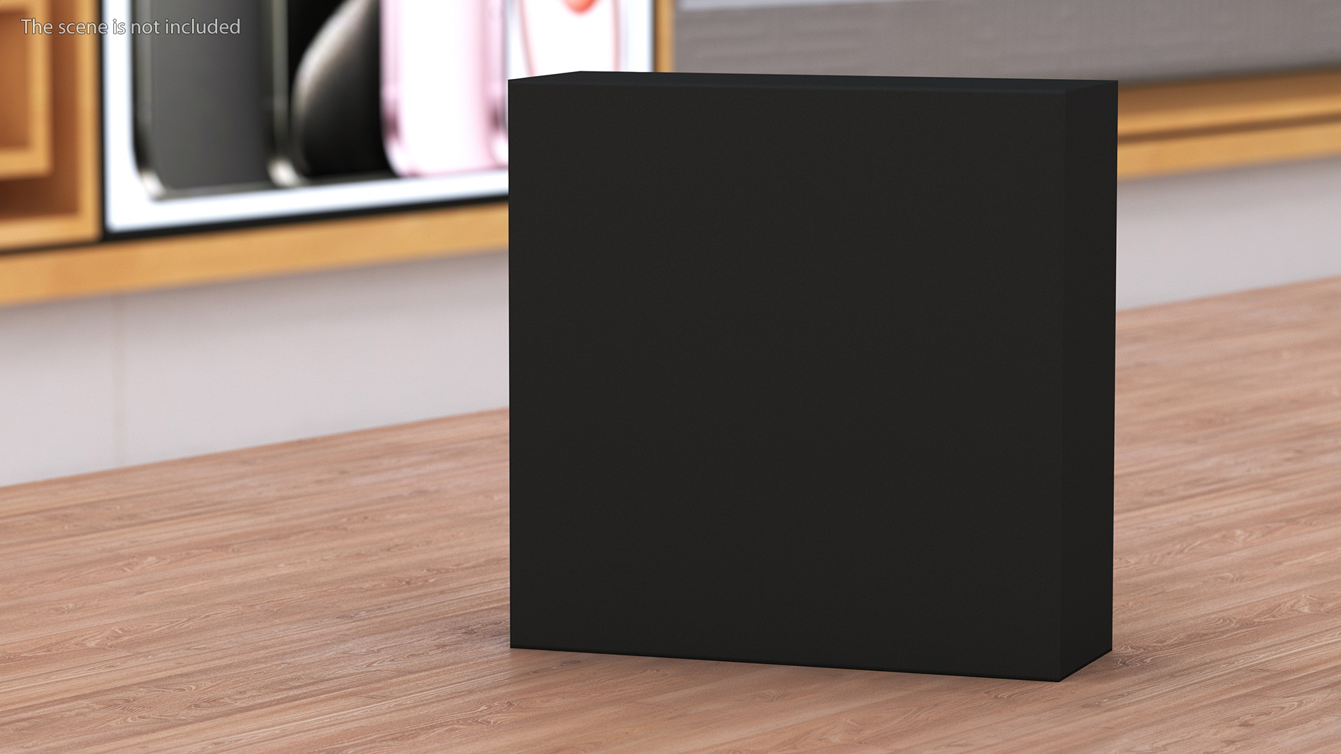 3D Square Box Black