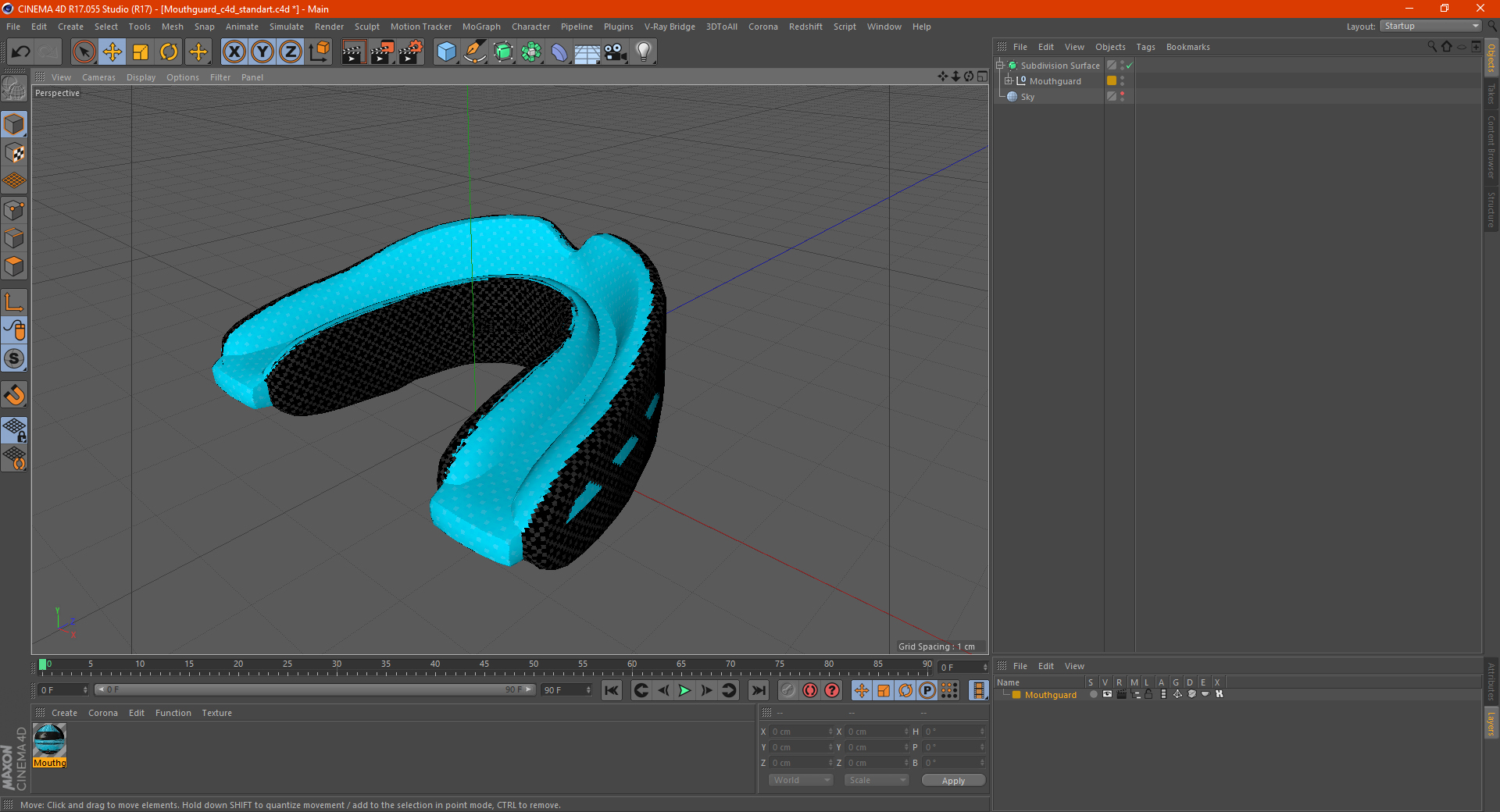 3D model Mouthguard