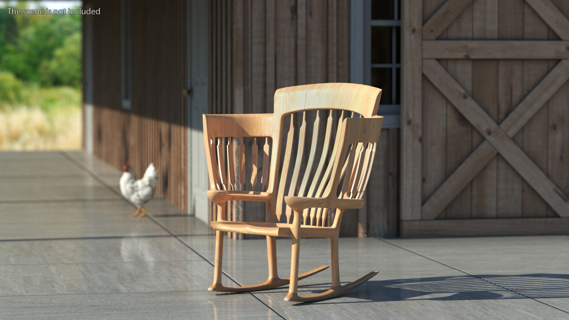 3D model Triple Rocking Chair