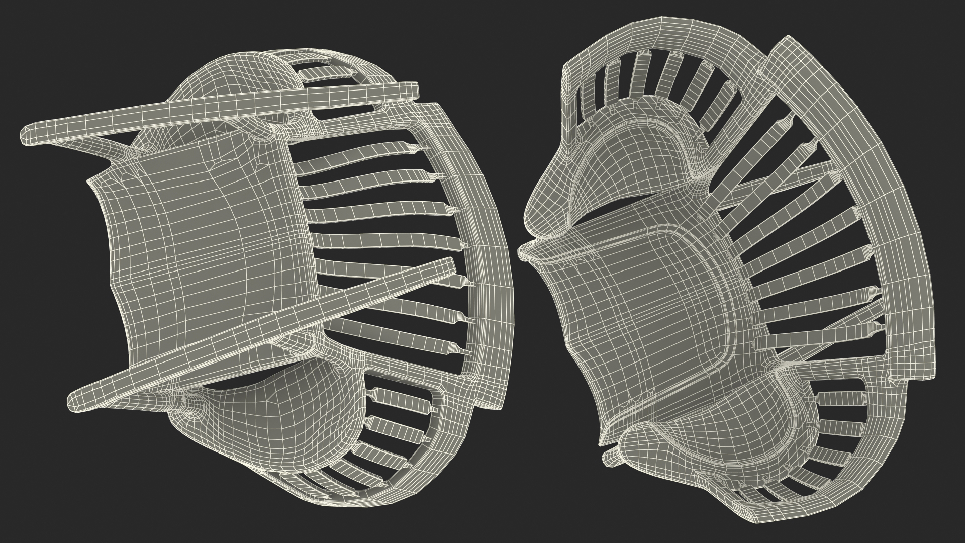 3D model Triple Rocking Chair