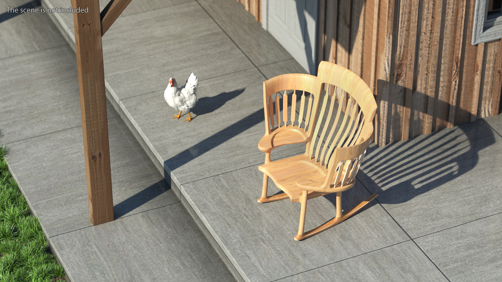 3D model Triple Rocking Chair