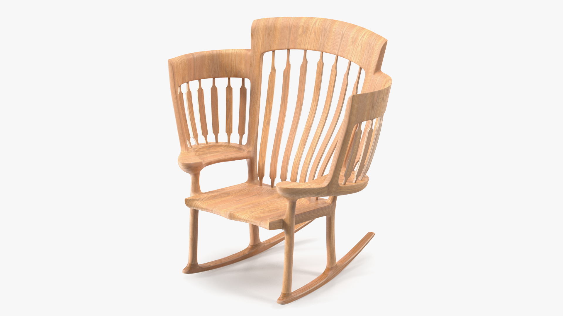 3D model Triple Rocking Chair