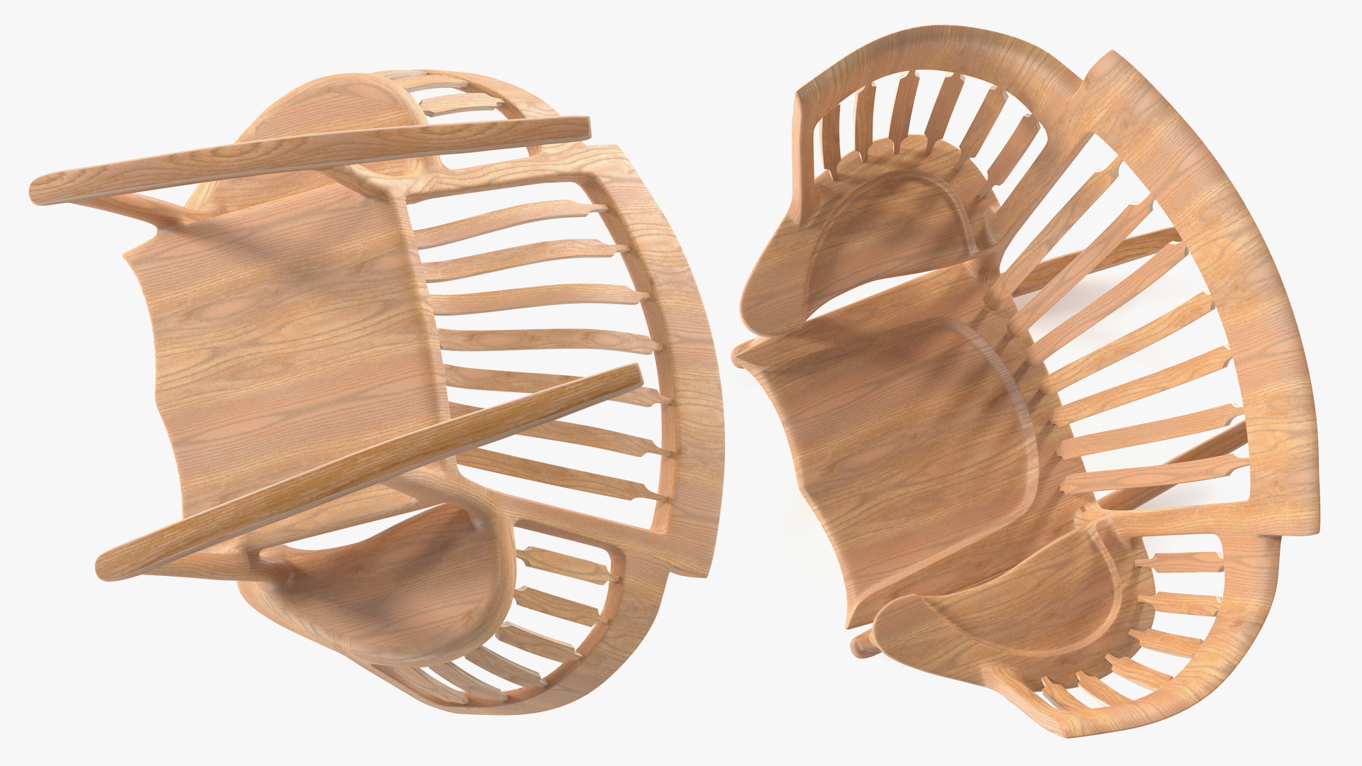 3D model Triple Rocking Chair