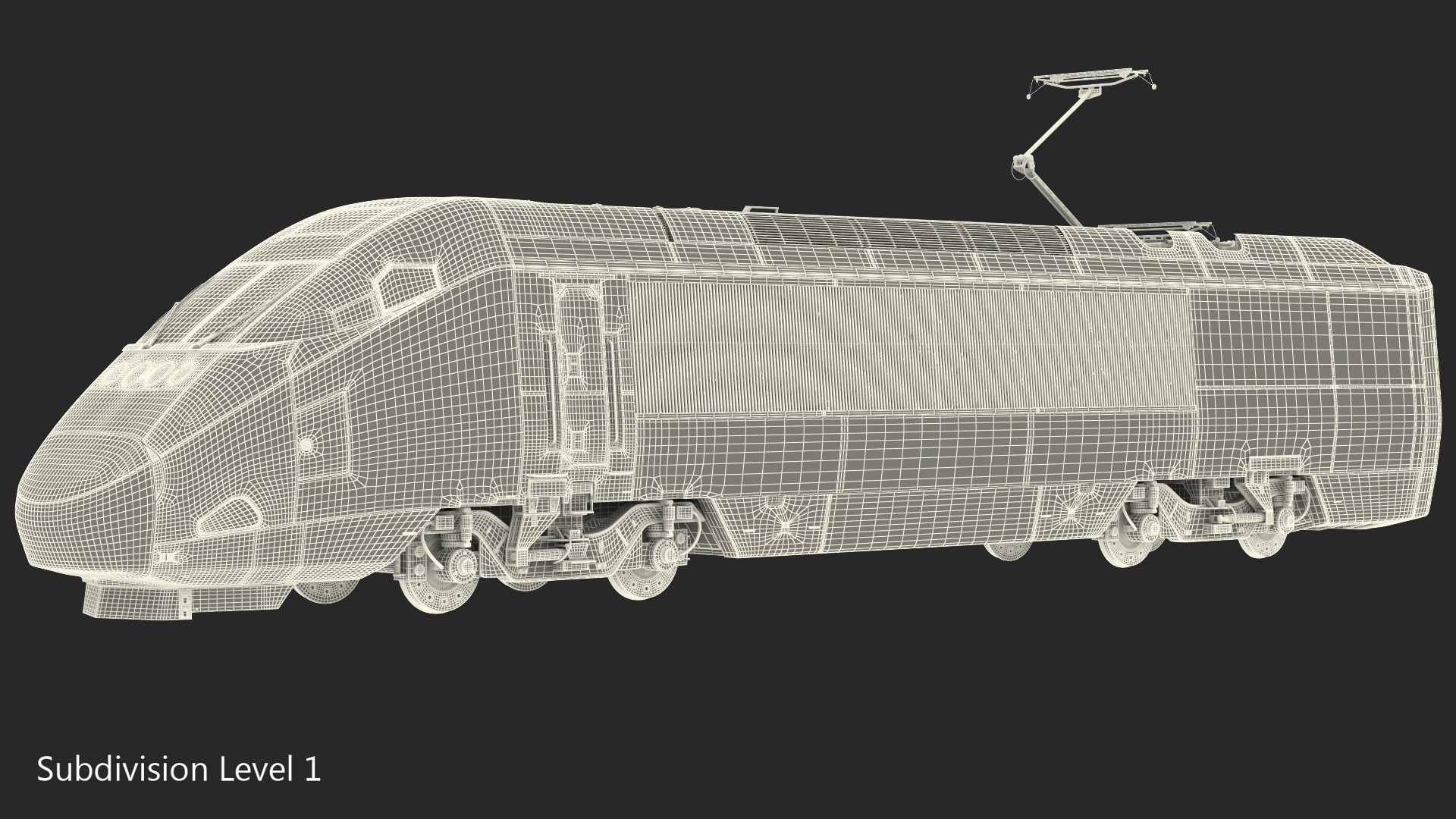 3D Amtrak Acela Express Locomotive