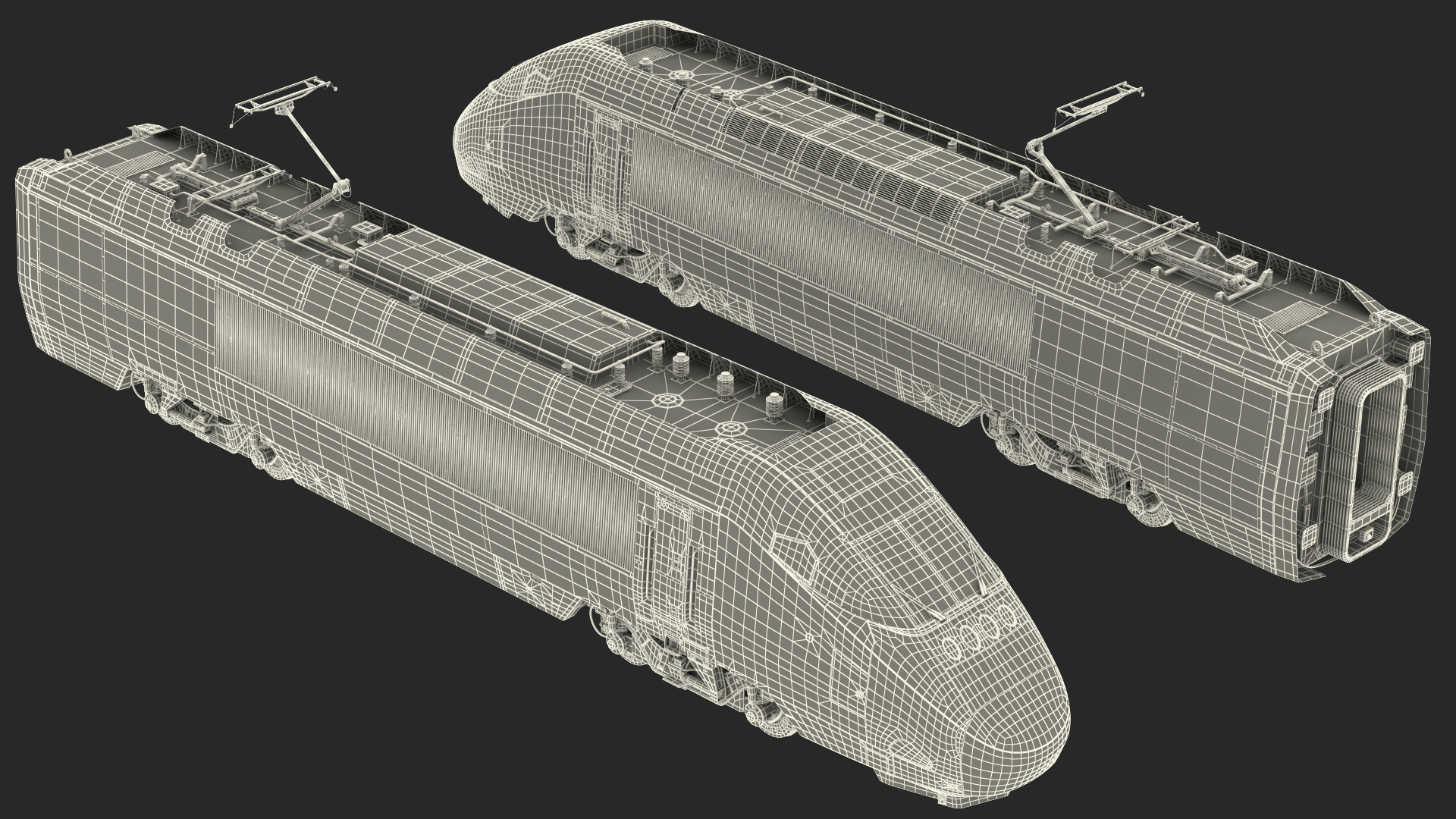 3D Amtrak Acela Express Locomotive