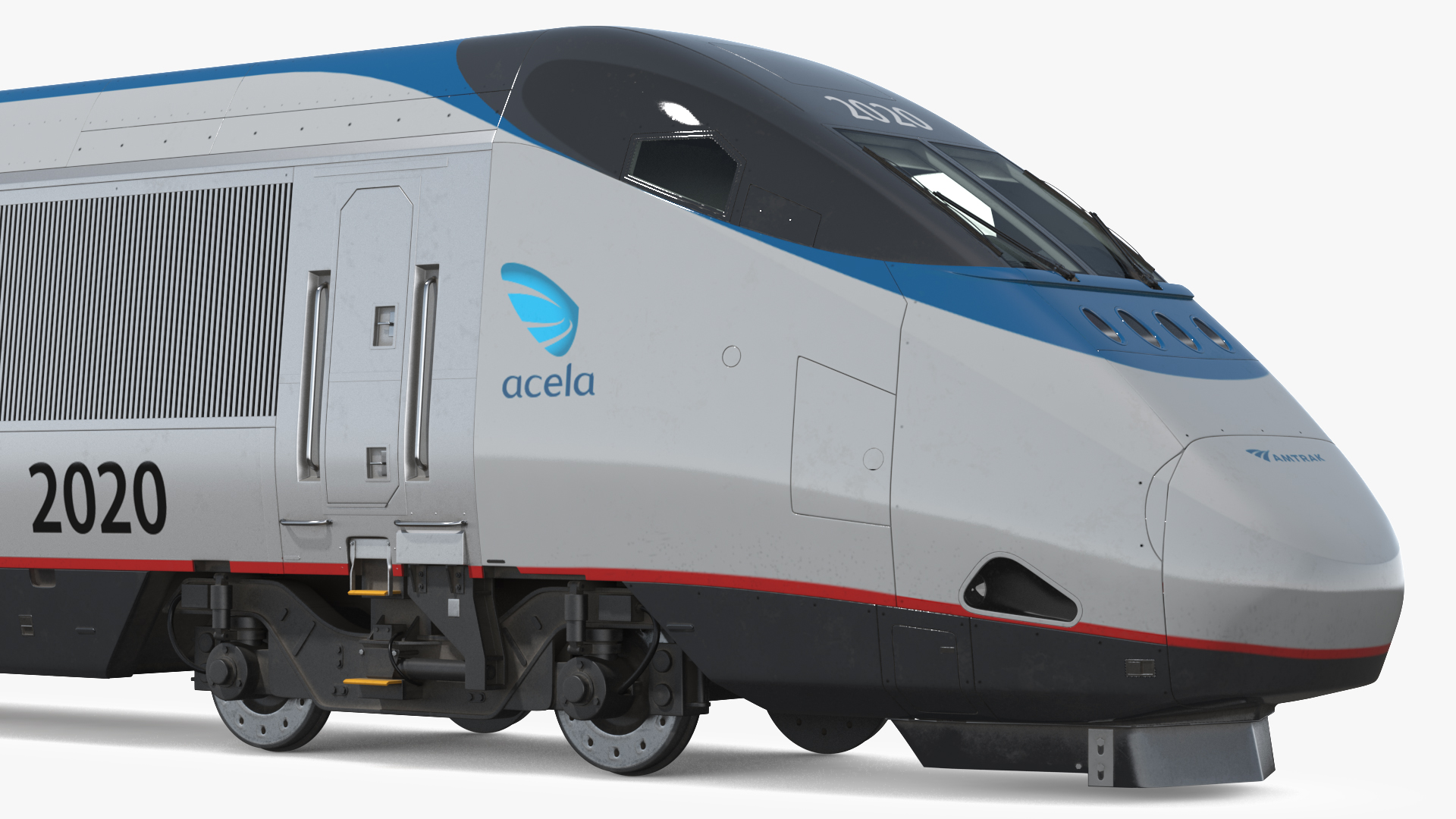 3D Amtrak Acela Express Locomotive