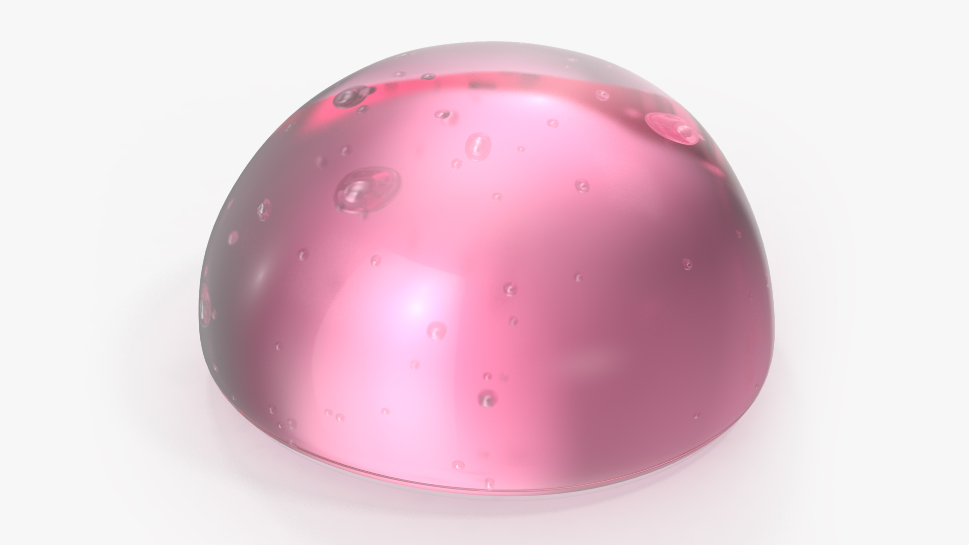 3D Pink Gel Drop model