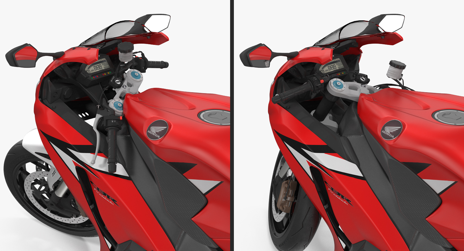 New Honda CBR1000RR Fireblade SP 2016 Rigged 3D model