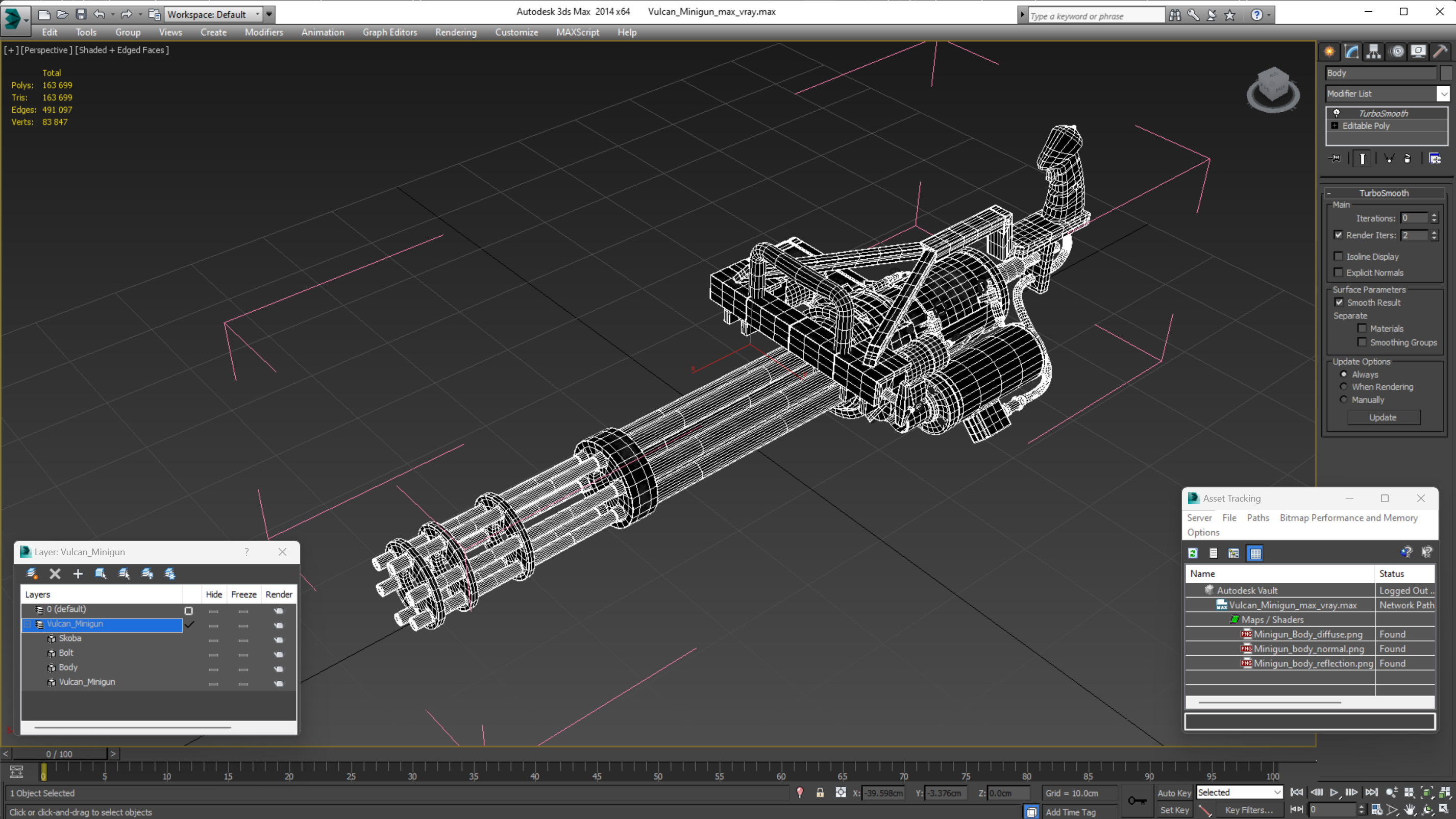 Vulcan Minigun 3D model