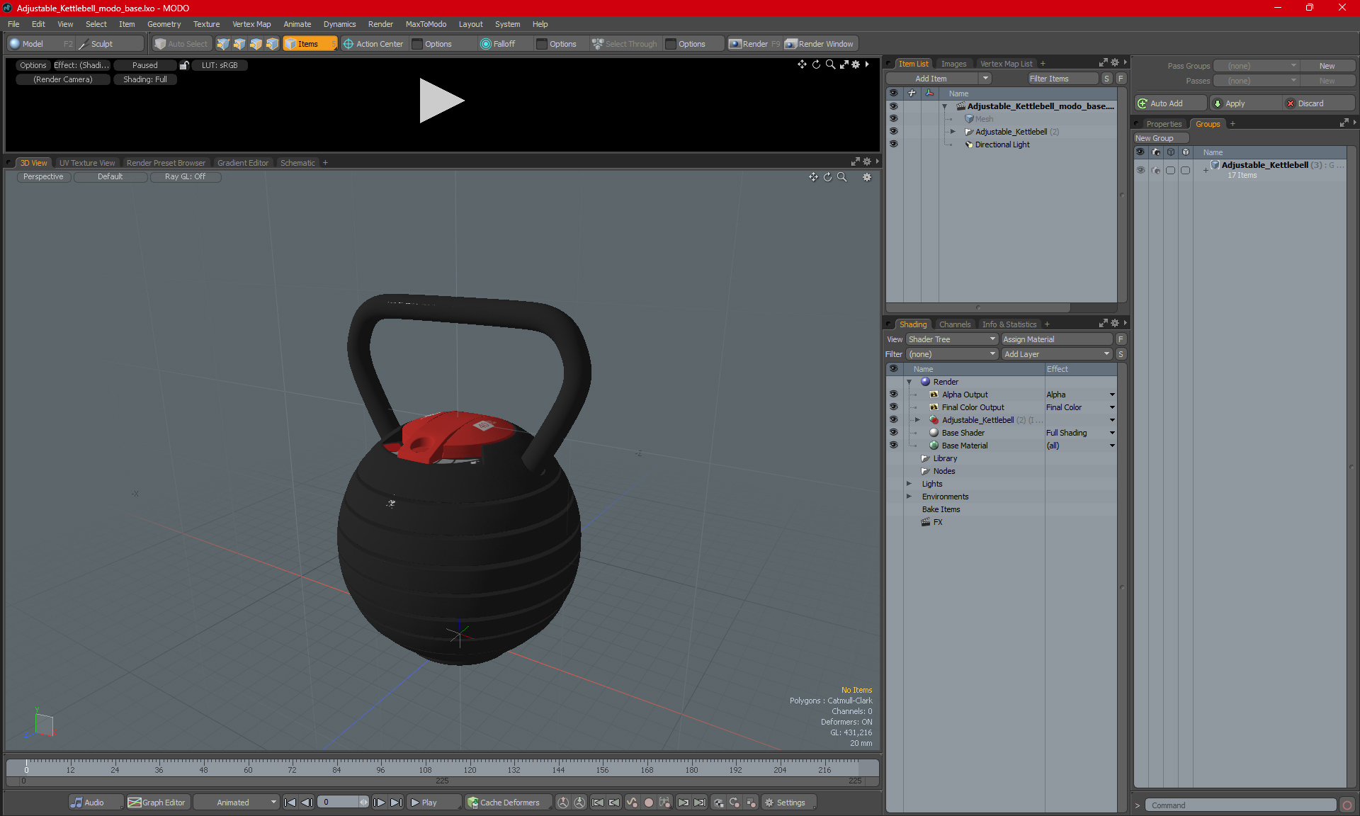 3D Adjustable Kettlebell