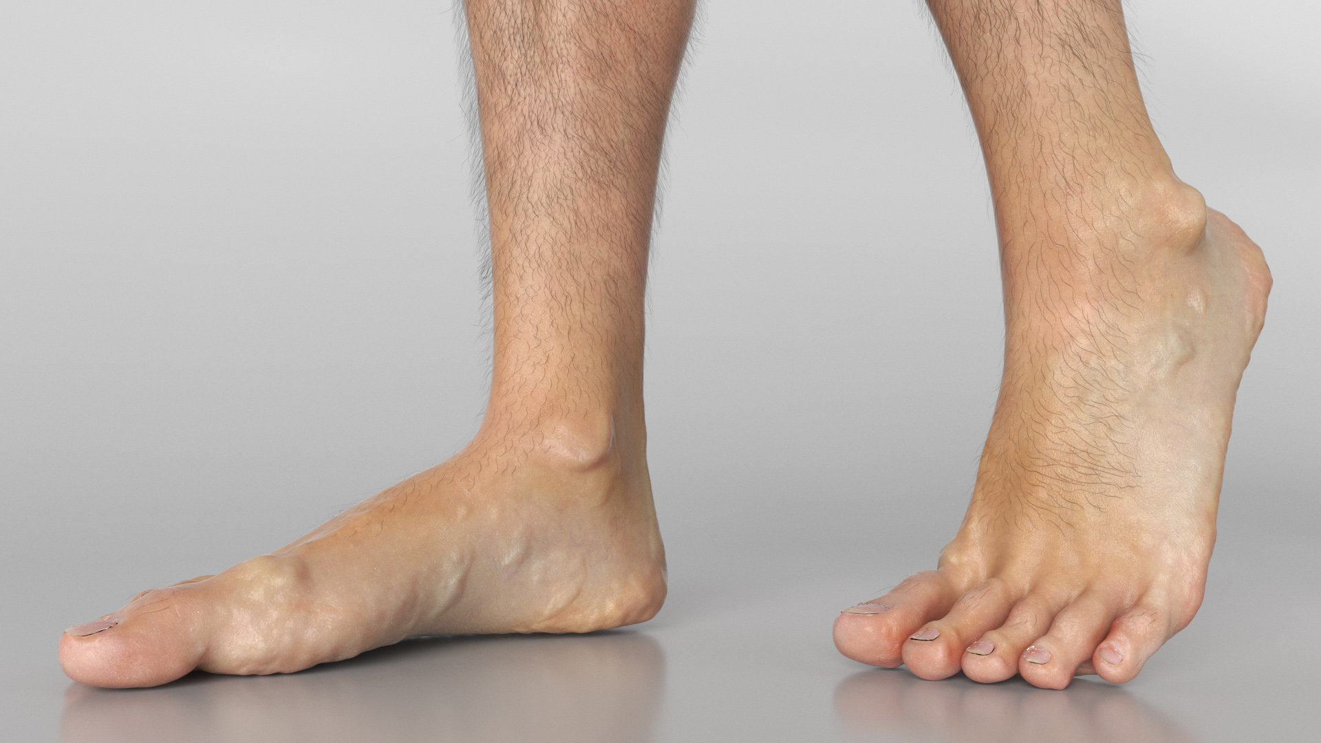 3D Realistic Man Legs in a Pose model