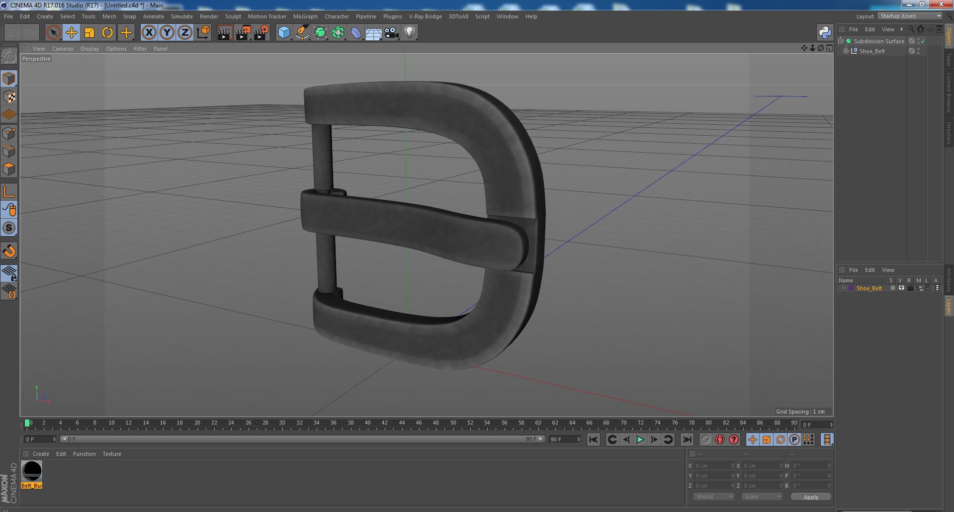 Shoe Belt 3D model