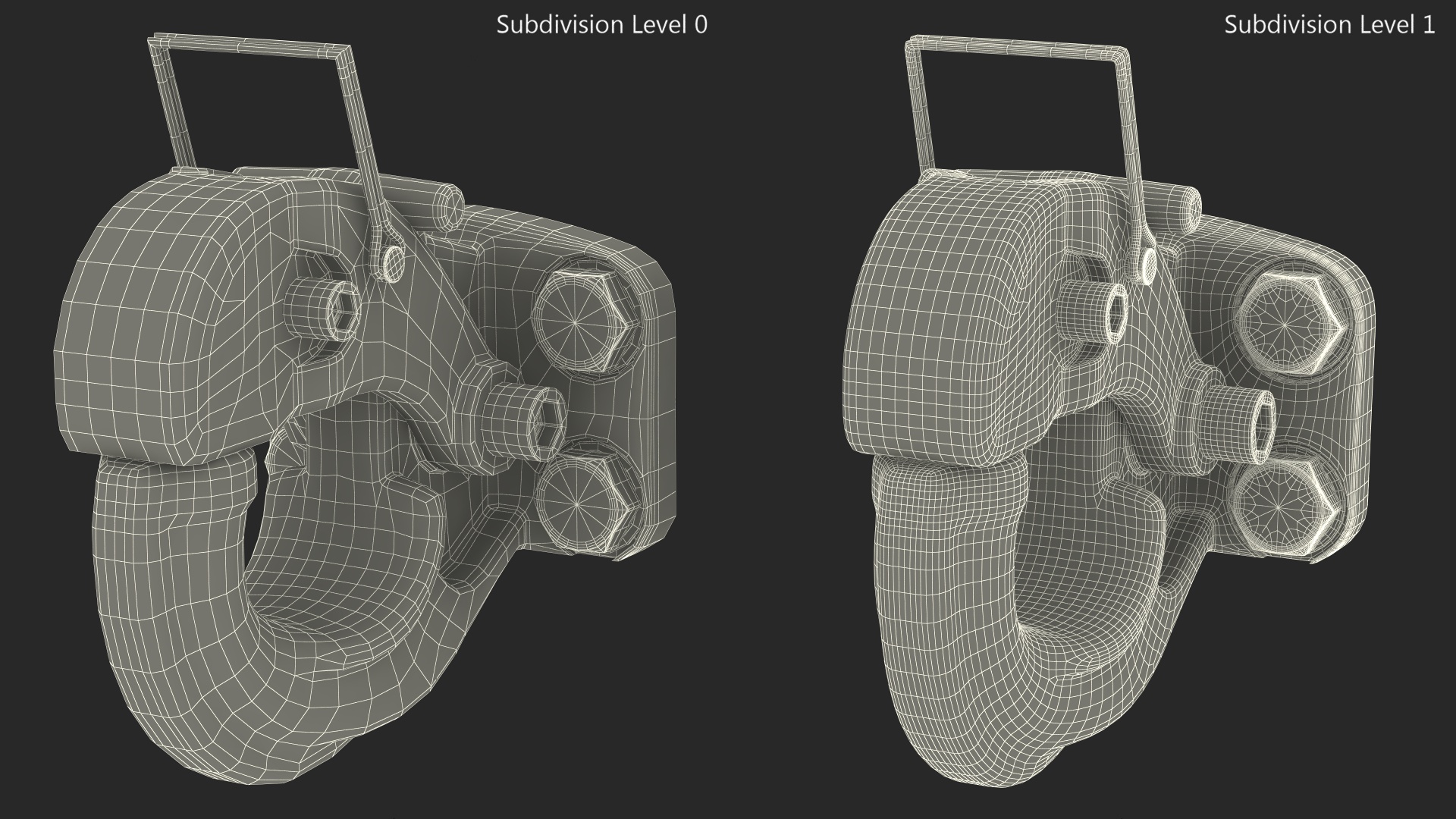 Pintle Hook Hitch 3D