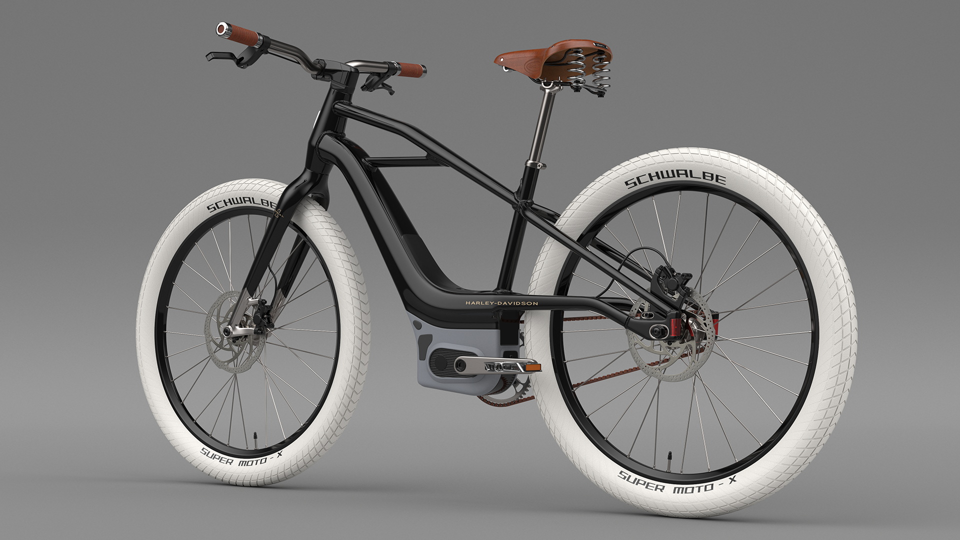 3D Electric Bike Harley Davidson Rigged