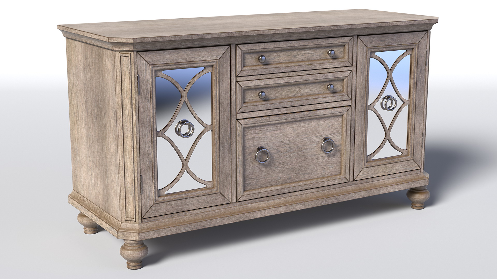 3D Sideboard Cottage Style model