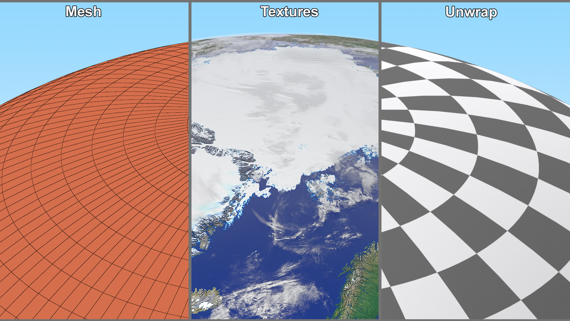 3D model Detailed Earth Globe