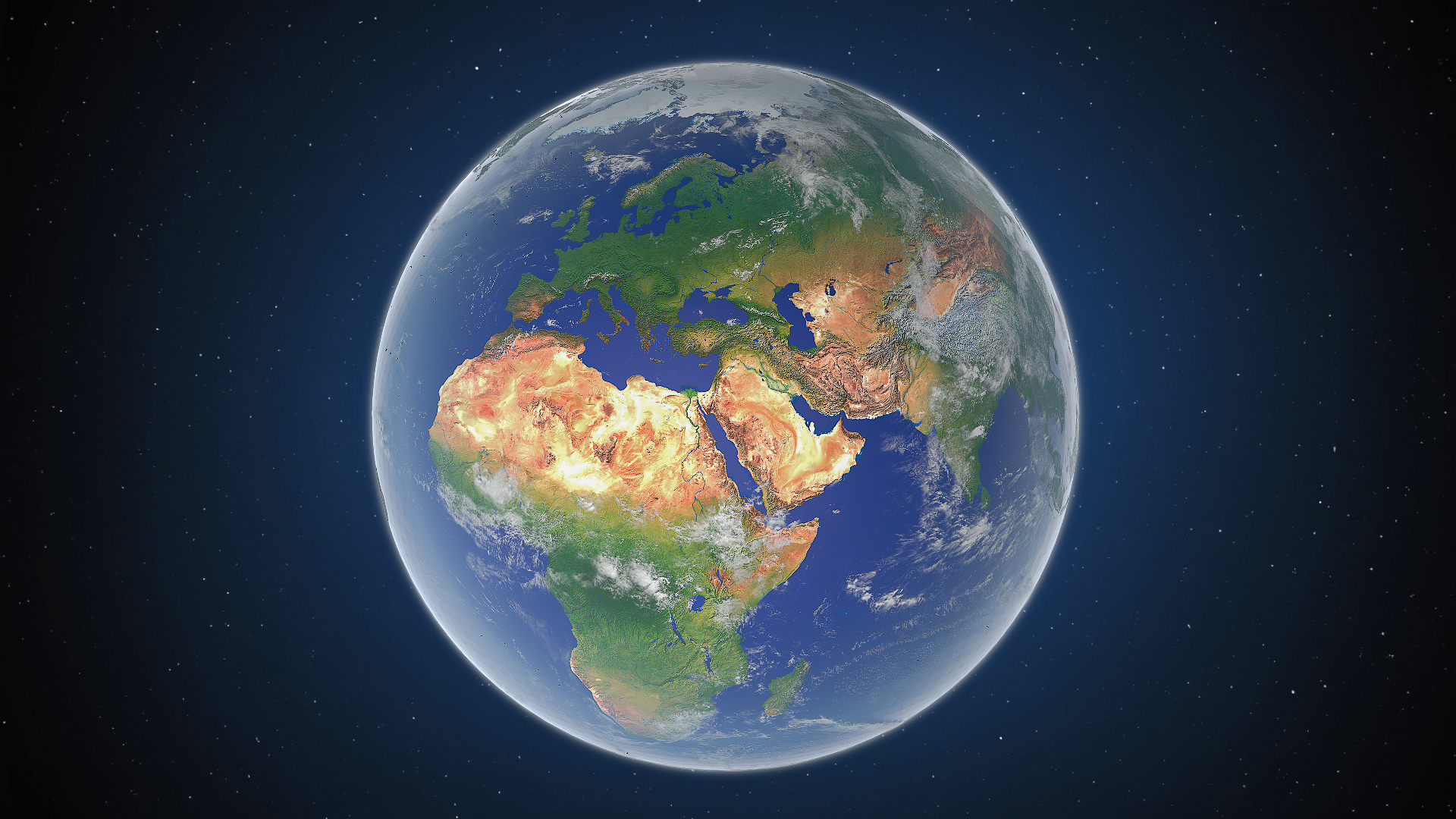 3D model Detailed Earth Globe