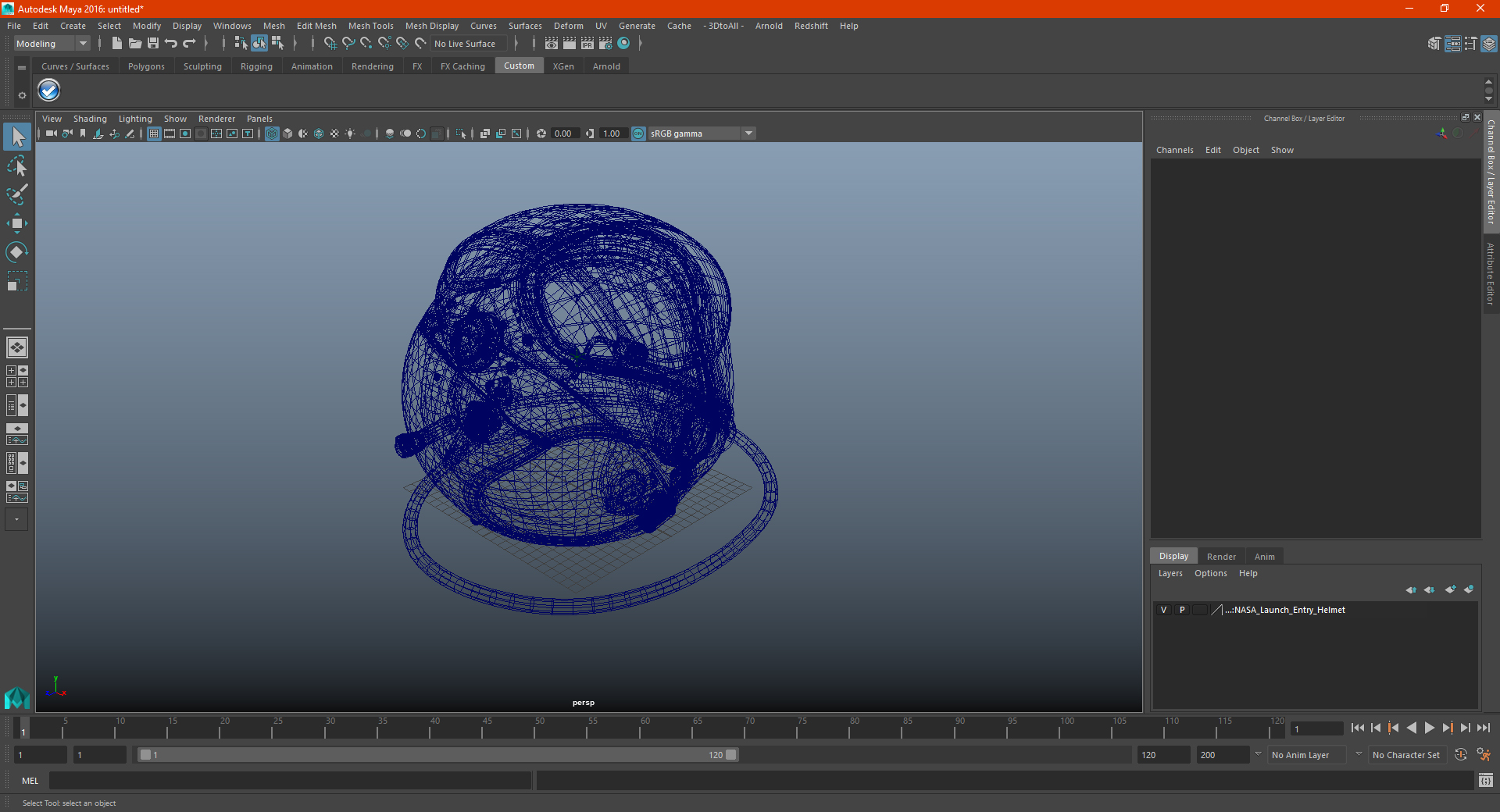 NASA Launch Entry Helmet 3D model