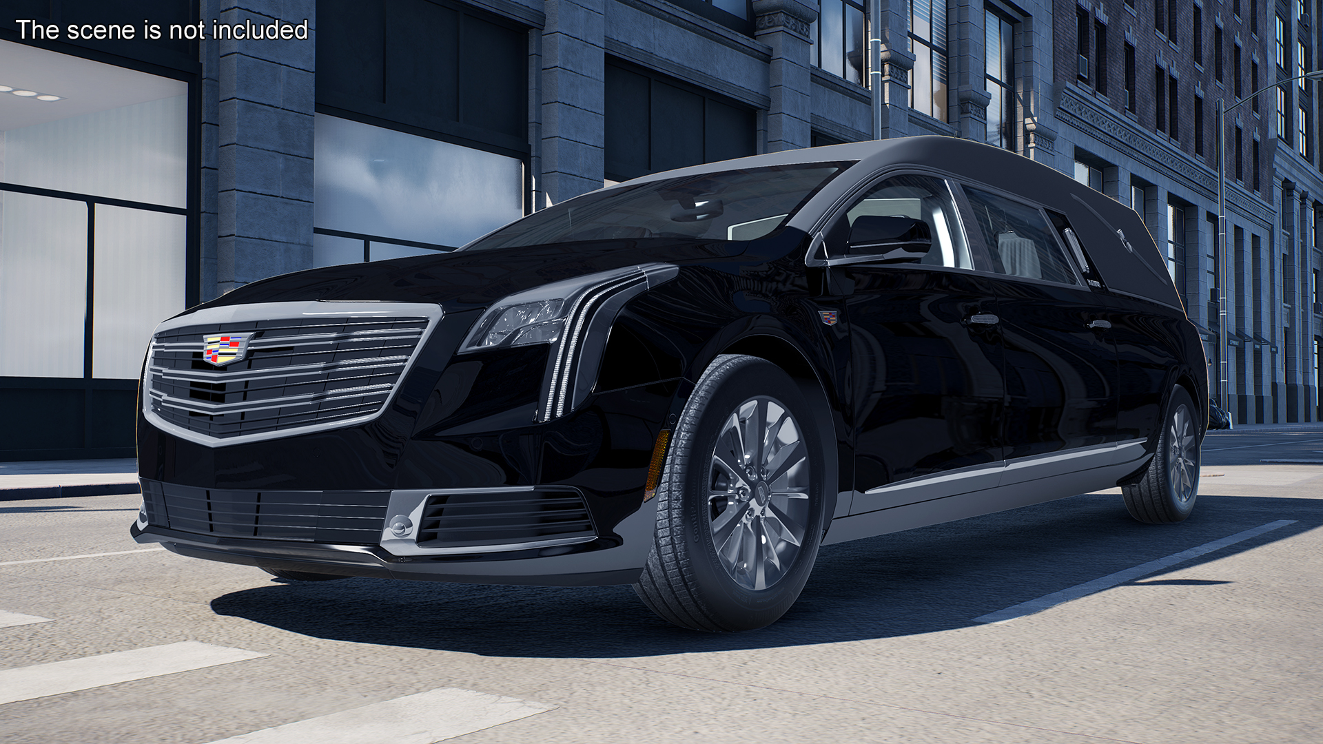 3D Cadillac Platinum Phoenix Hearse 2019 Simple Interior model