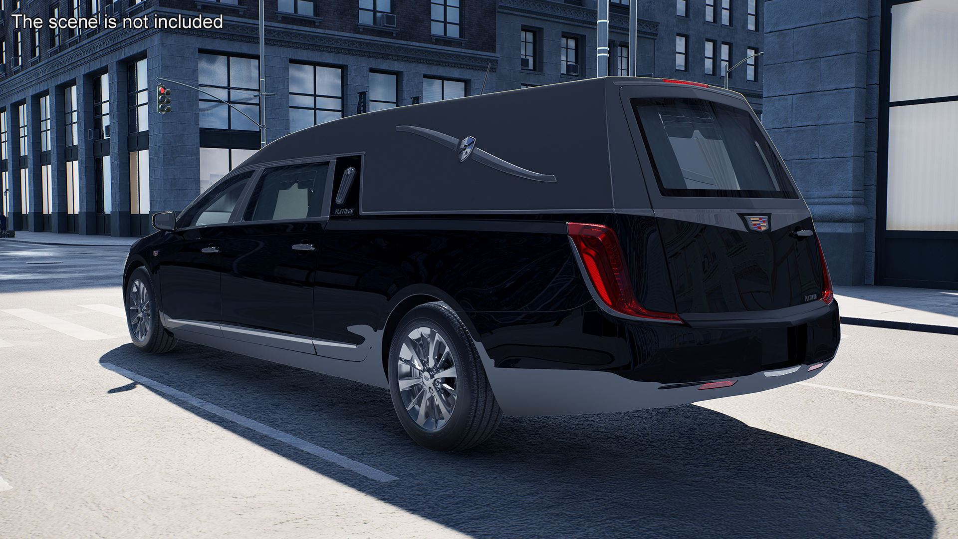 3D Cadillac Platinum Phoenix Hearse 2019 Simple Interior model