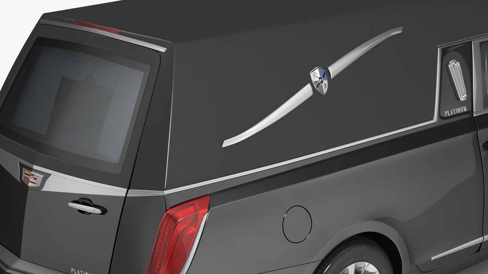 3D Cadillac Platinum Phoenix Hearse 2019 Simple Interior model