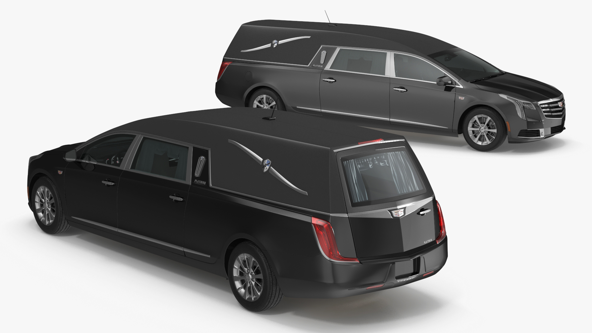 3D Cadillac Platinum Phoenix Hearse 2019 Simple Interior model