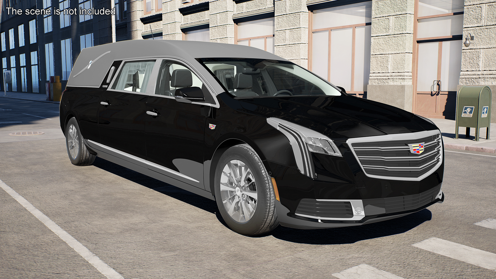 3D Cadillac Platinum Phoenix Hearse 2019 Simple Interior model