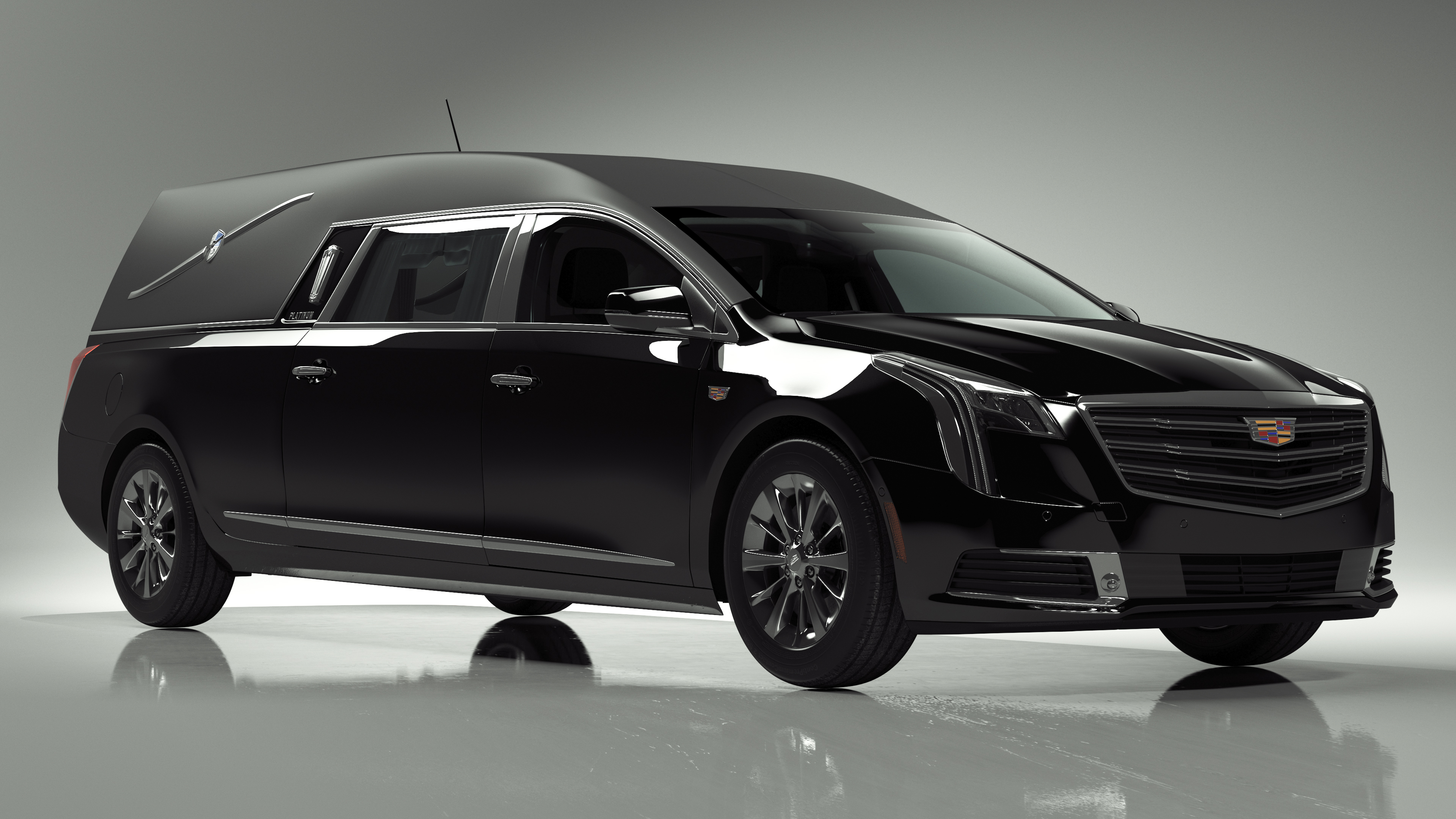 3D Cadillac Platinum Phoenix Hearse 2019 Simple Interior model