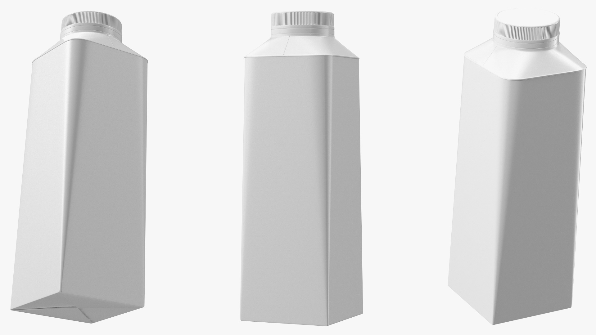 Carton Package for Chilled Beverage with Cap 3D model