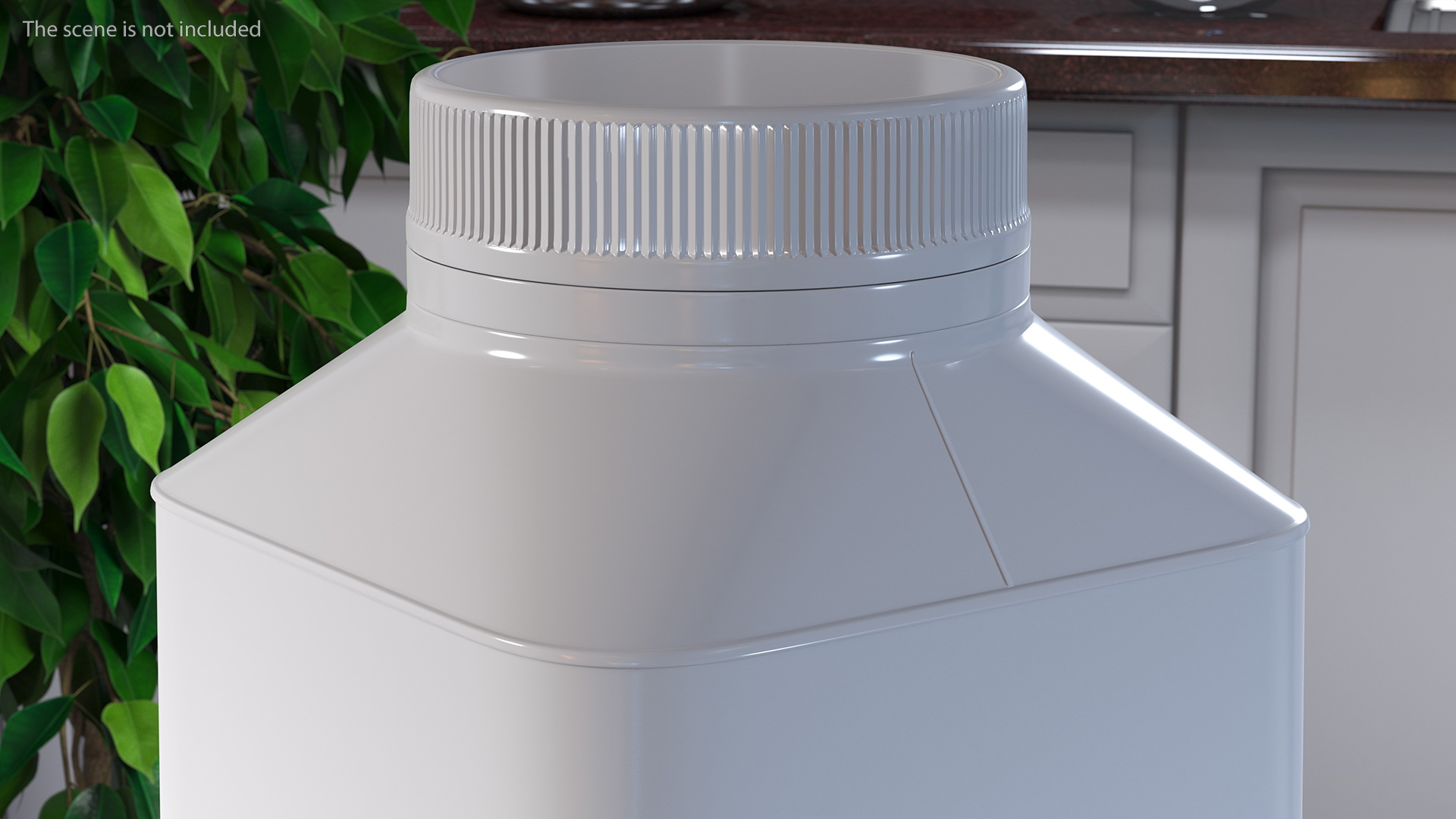 Carton Package for Chilled Beverage with Cap 3D model