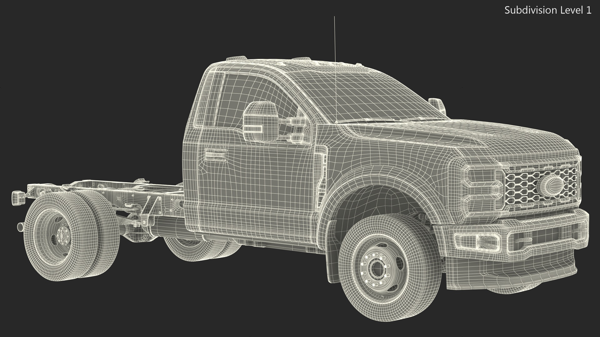 New 2023 Ford Super Duty F550 Two Doors 3D model