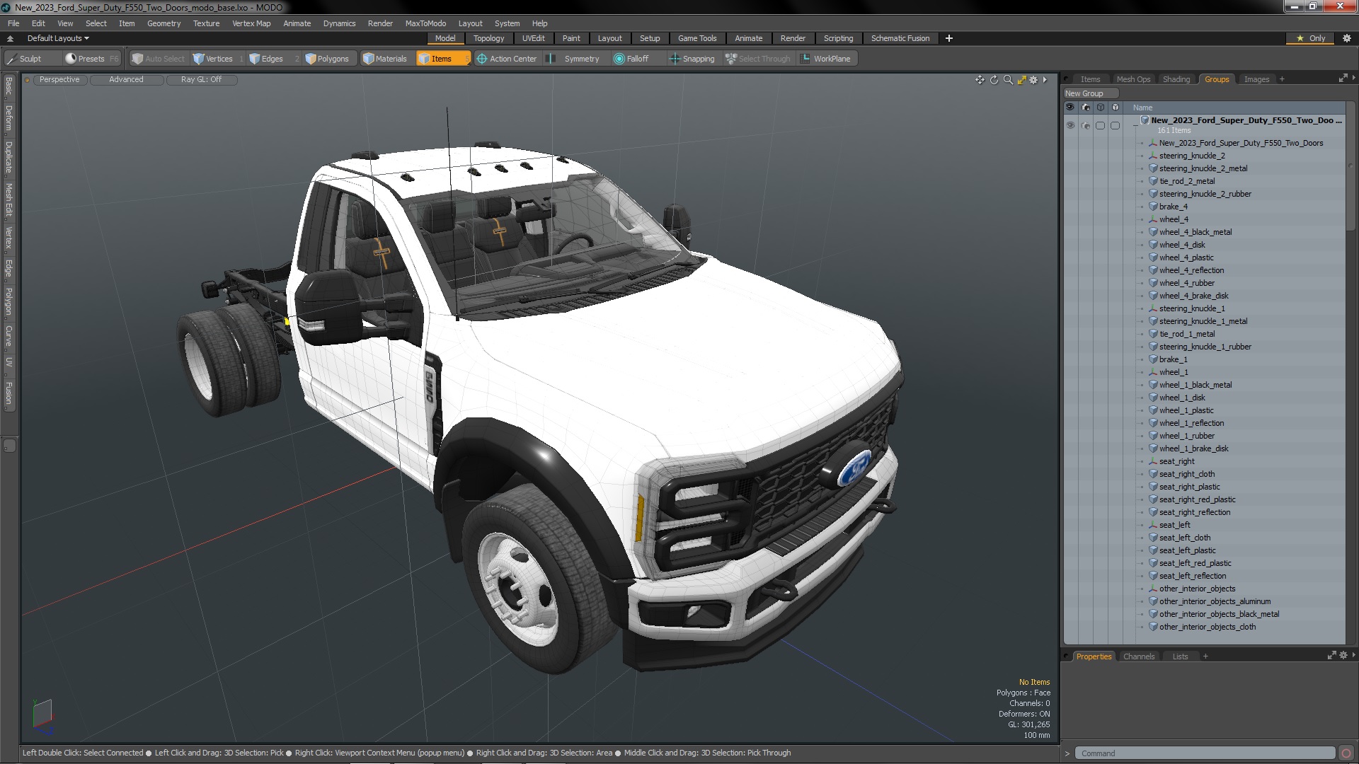 New 2023 Ford Super Duty F550 Two Doors 3D model