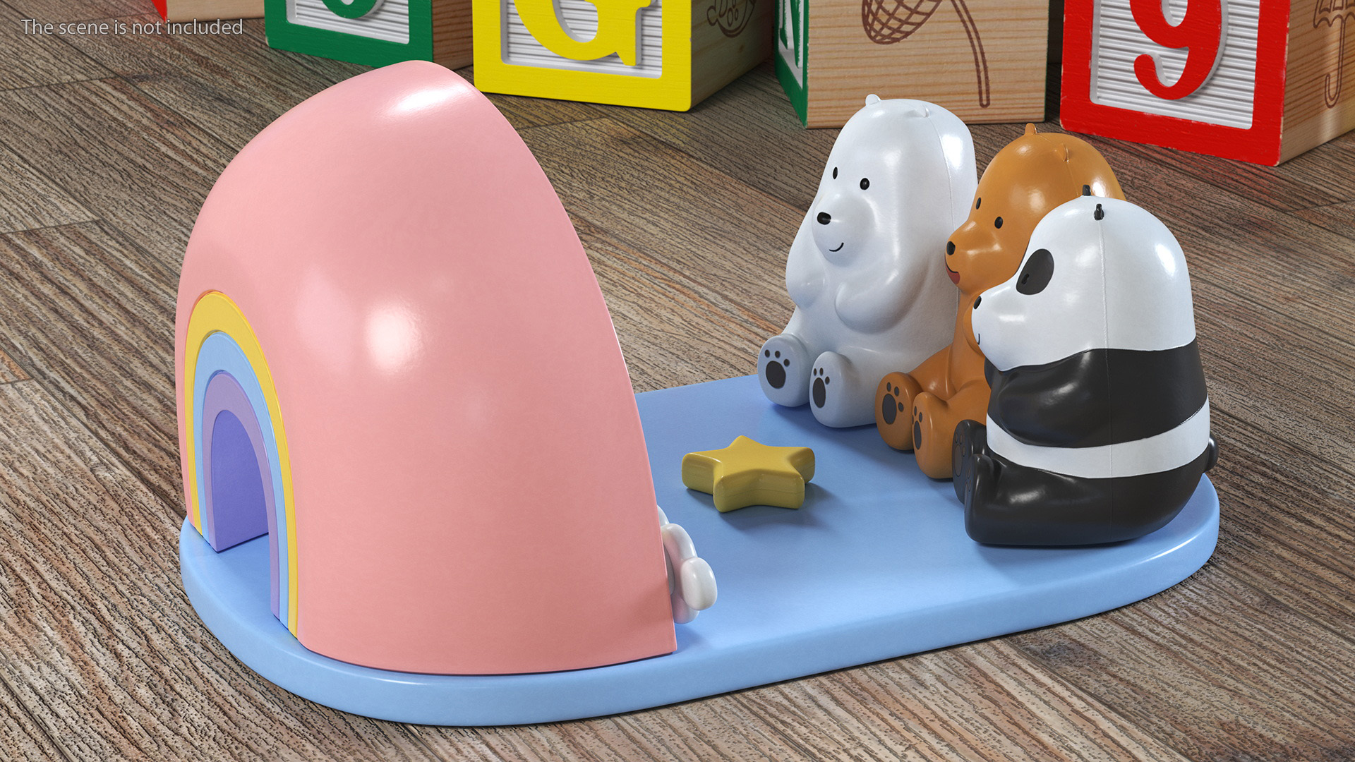 Phone Holder We Bare Bears Watch the Rainbow 3D model