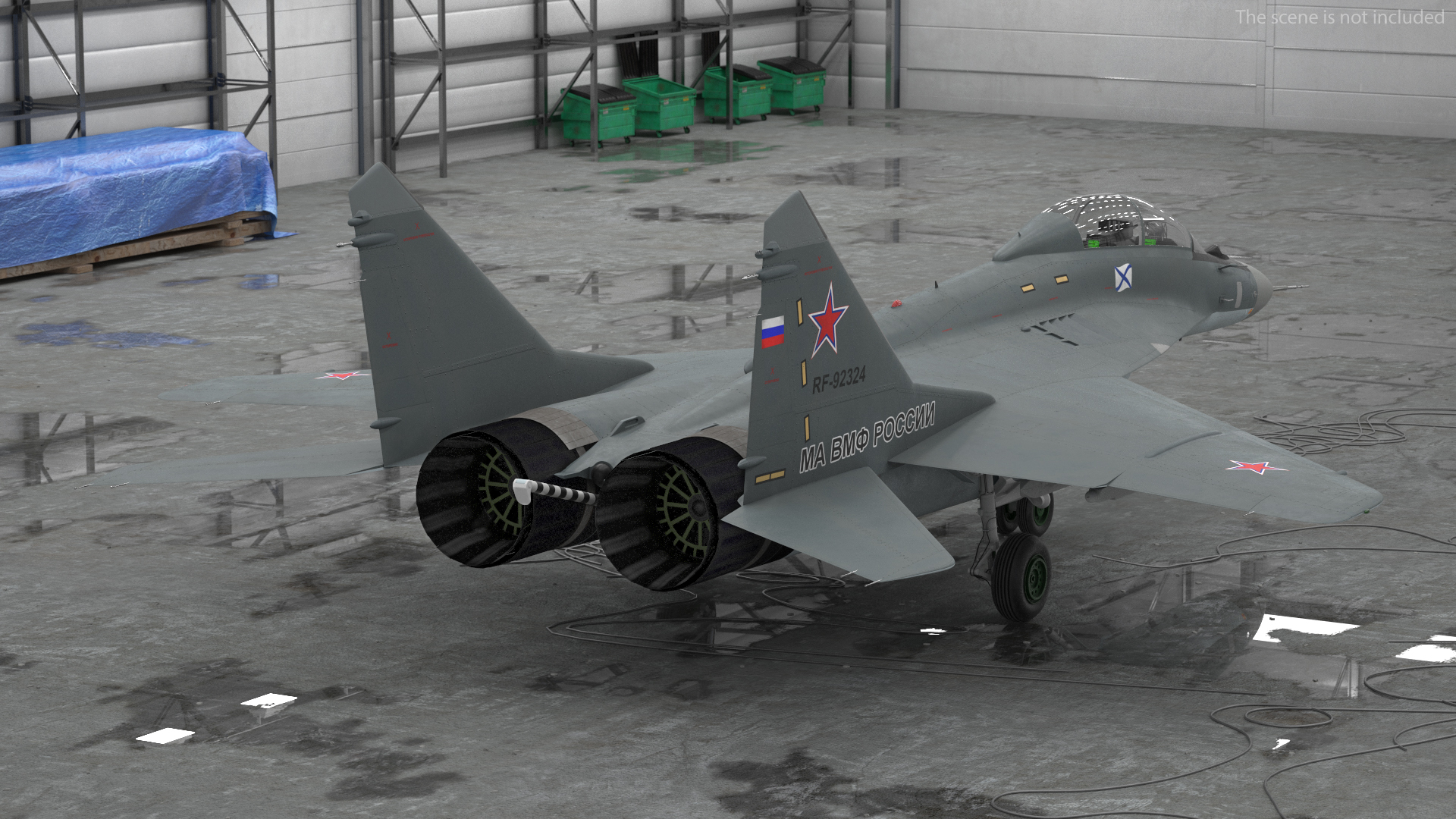 3D MiG 29 KUBR Russian Tandem Fighter Aircraft model