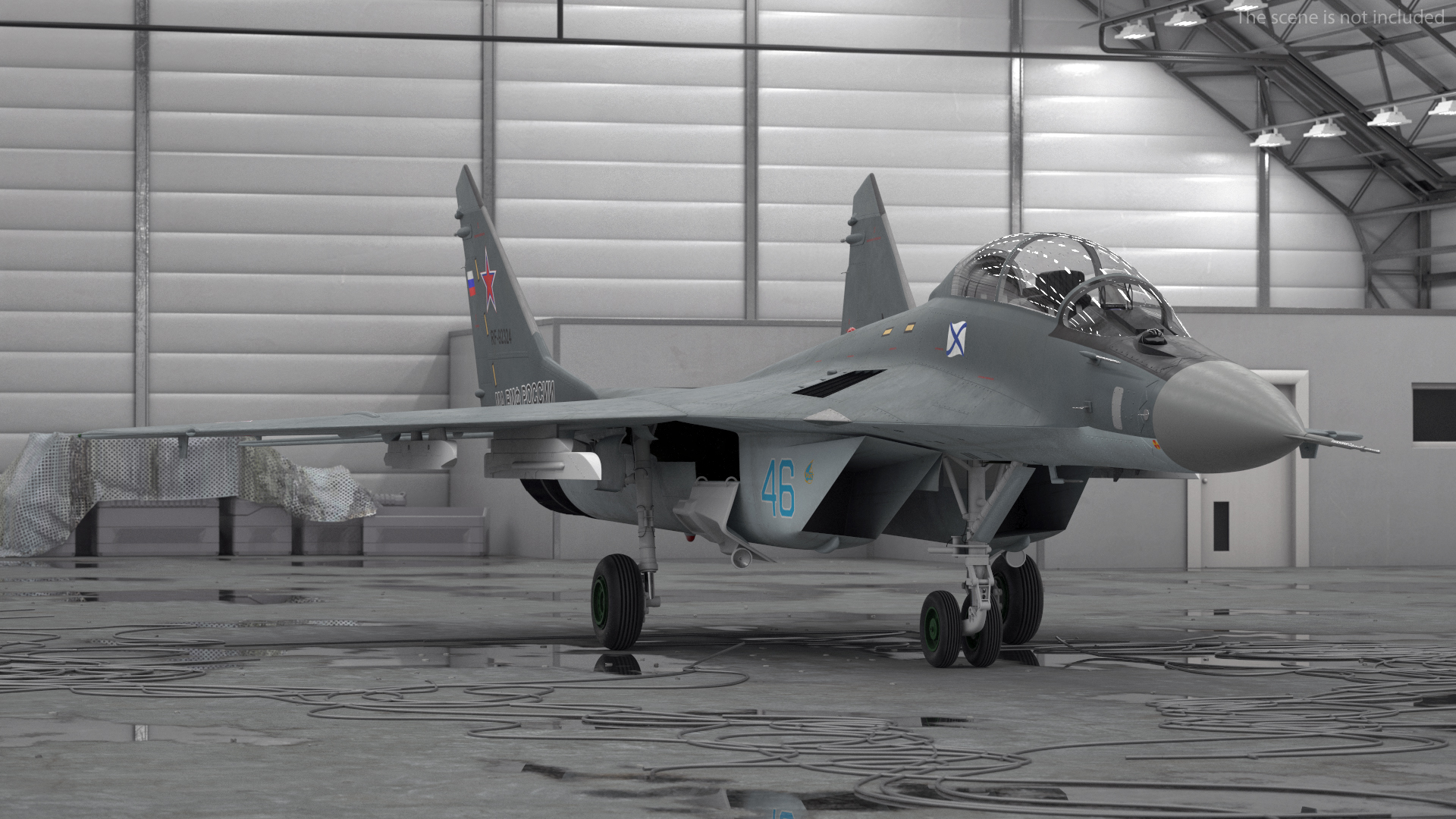 3D MiG 29 KUBR Russian Tandem Fighter Aircraft model