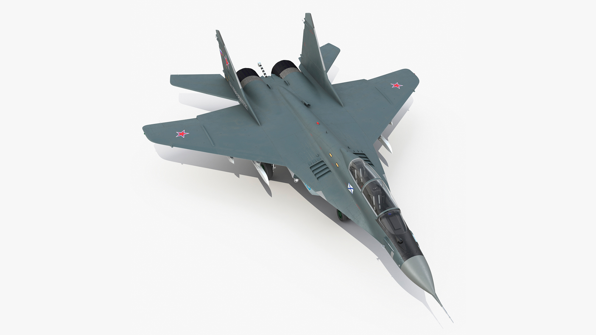 3D MiG 29 KUBR Russian Tandem Fighter Aircraft model