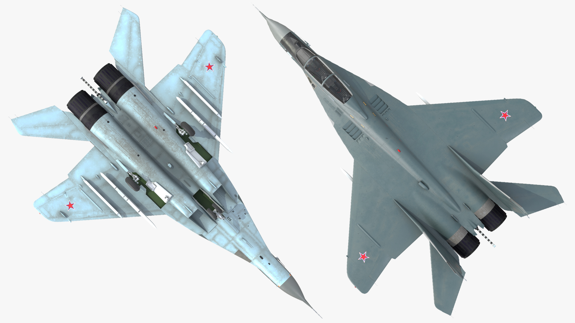 3D MiG 29 KUBR Russian Tandem Fighter Aircraft model