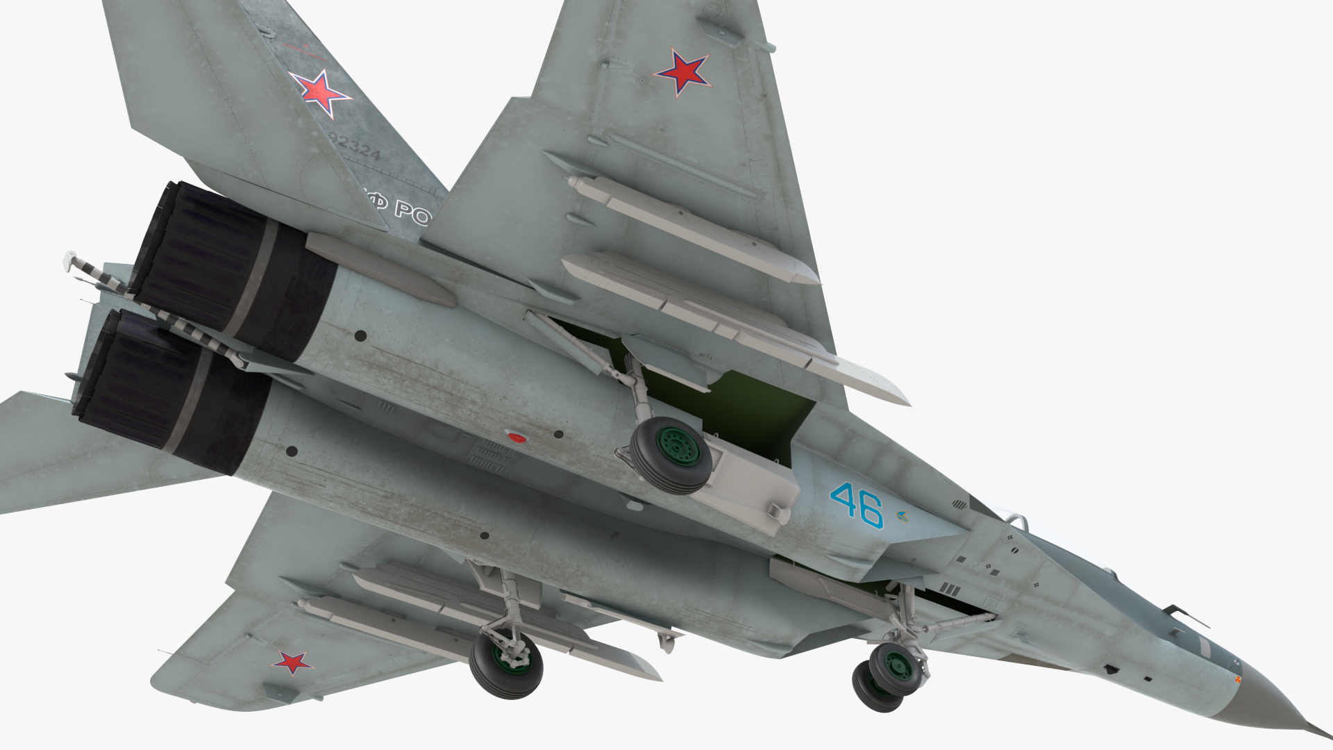 3D MiG 29 KUBR Russian Tandem Fighter Aircraft model