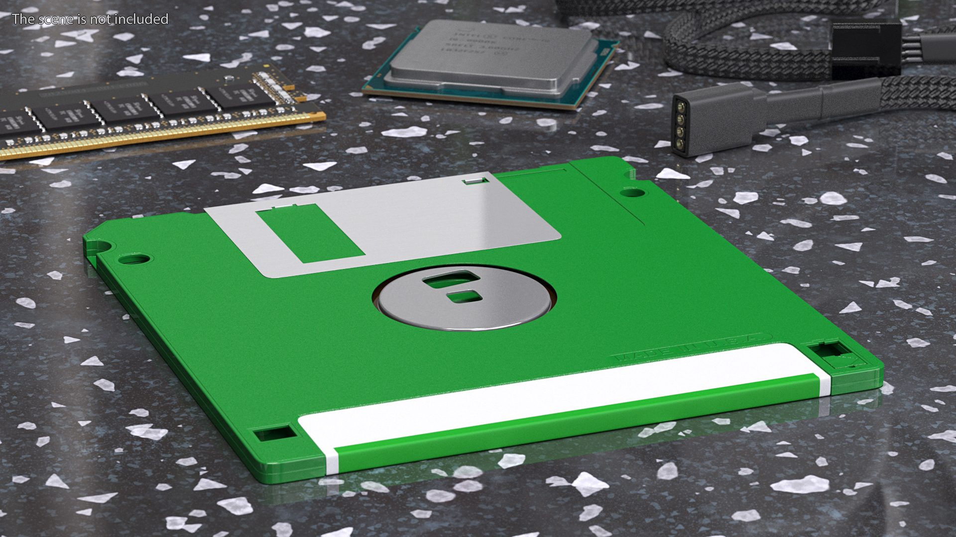 Double Sided Micro Diskette 3D