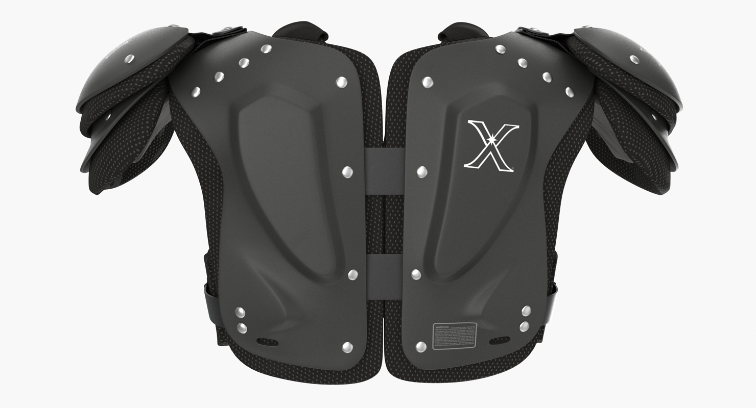 Xenith Flyte Youth Football Shoulder Pads Black 3D