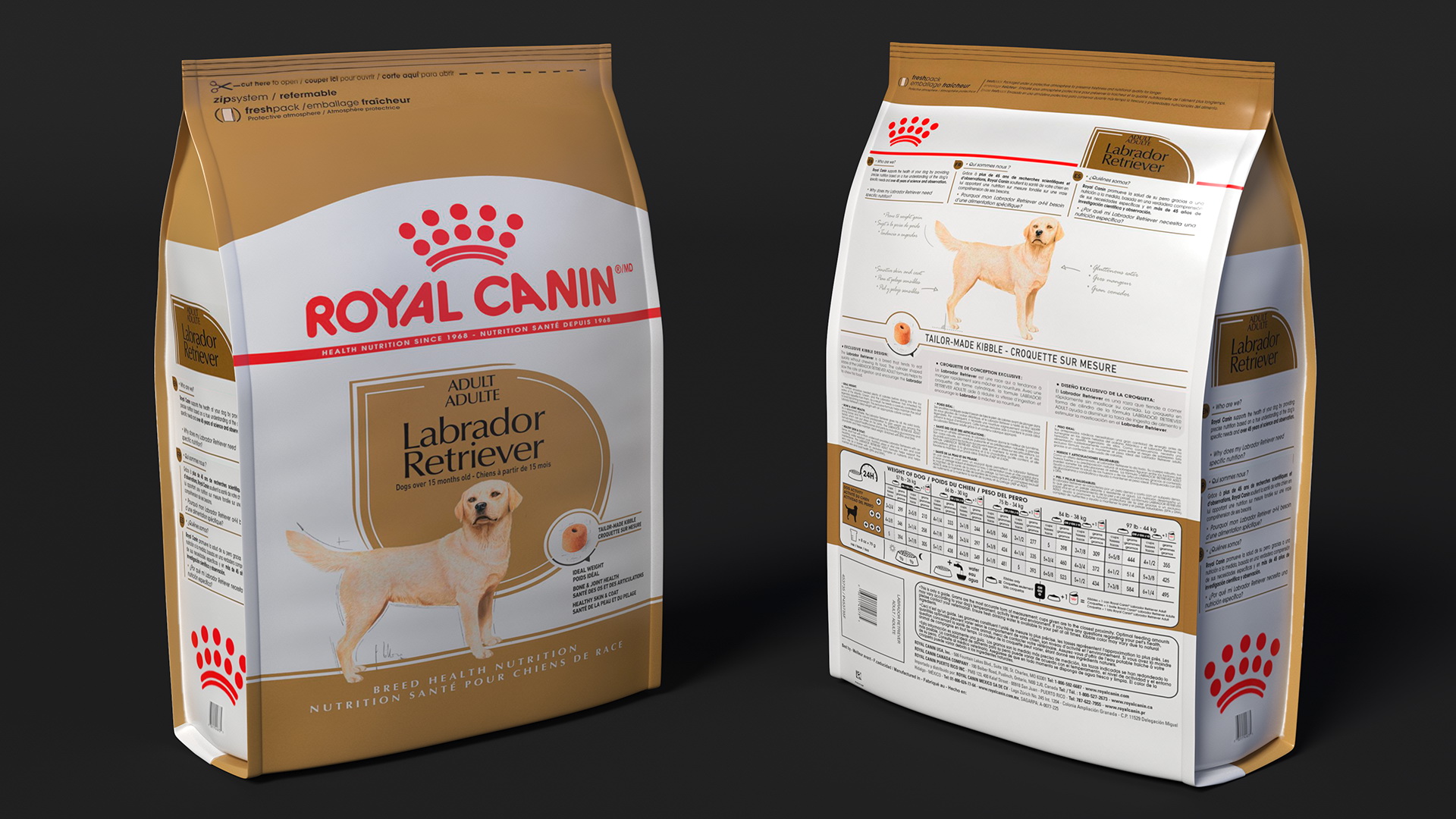 Dog Food Royal Canin Large Package 3D model