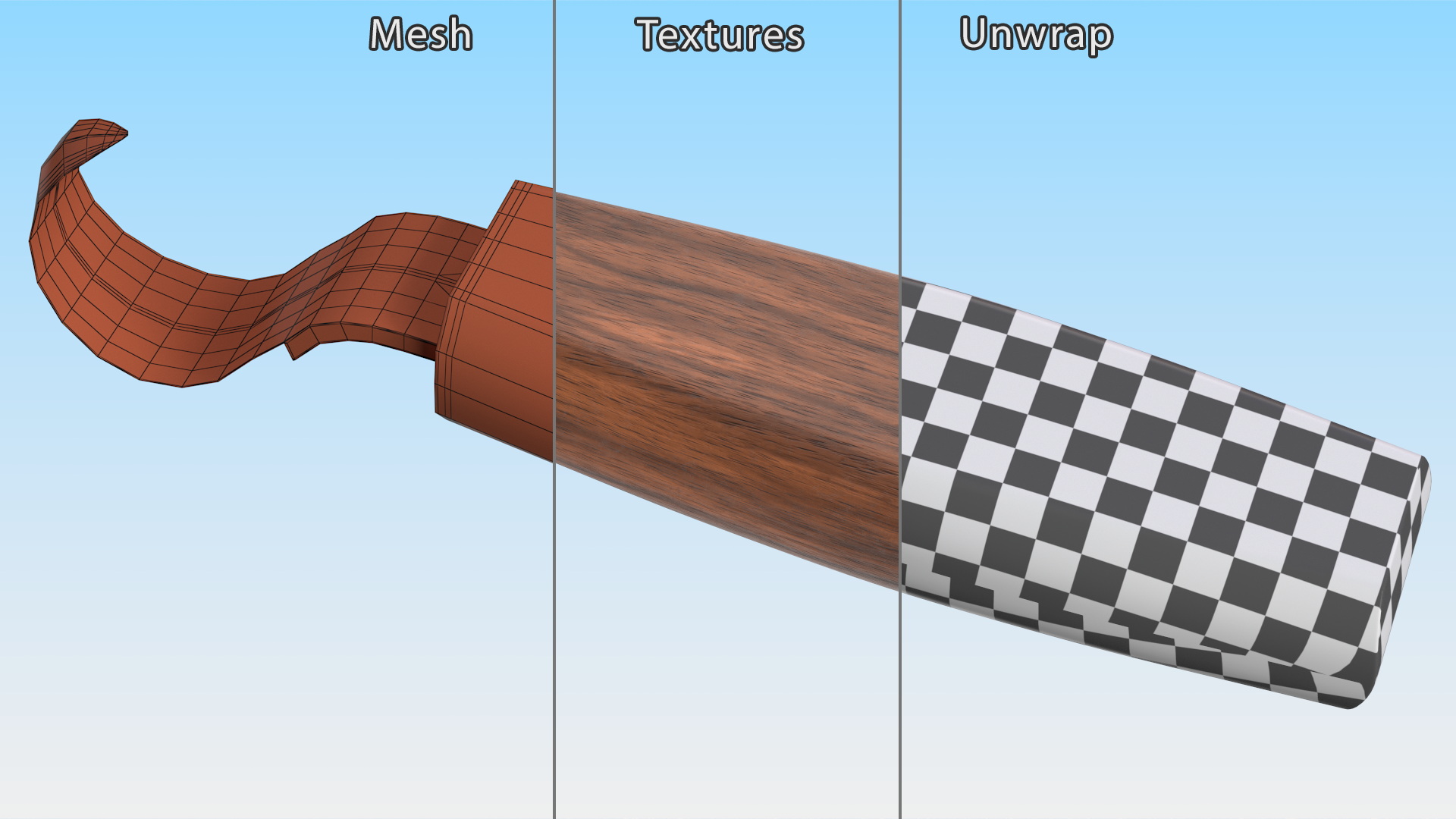 Spoon Carving Knife 3D model